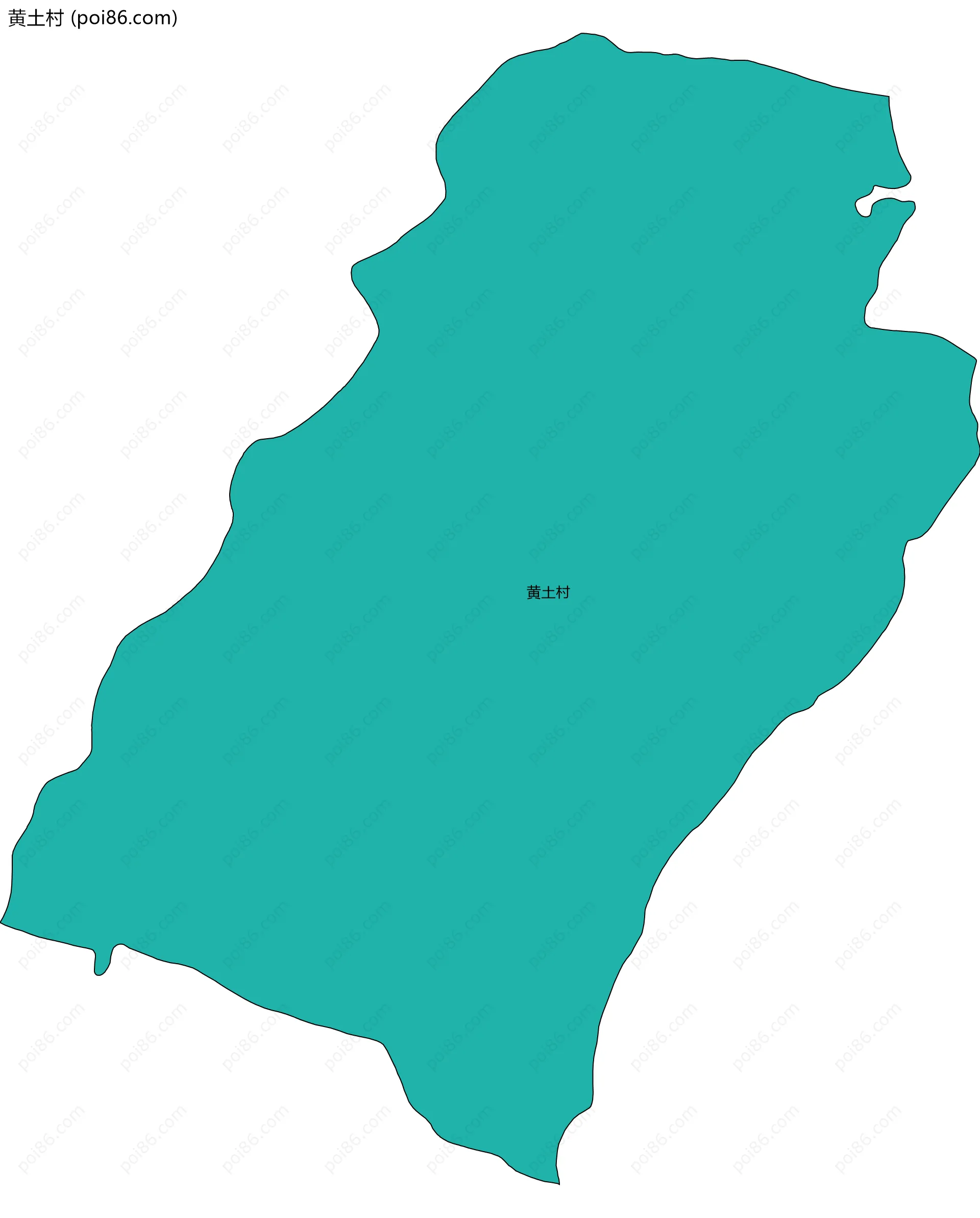 黄土村边界地图