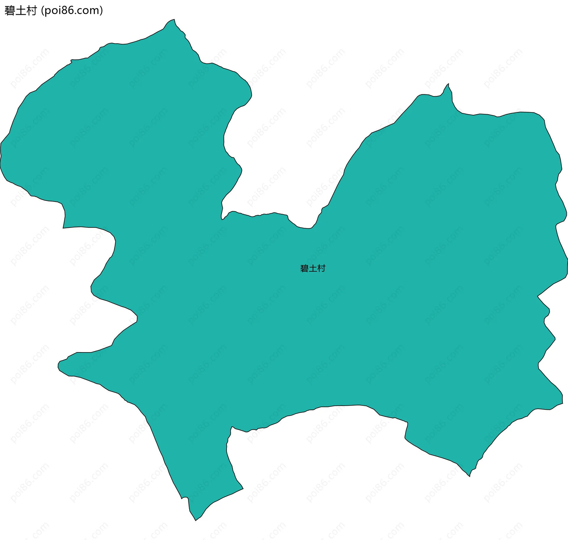 碧土村边界地图