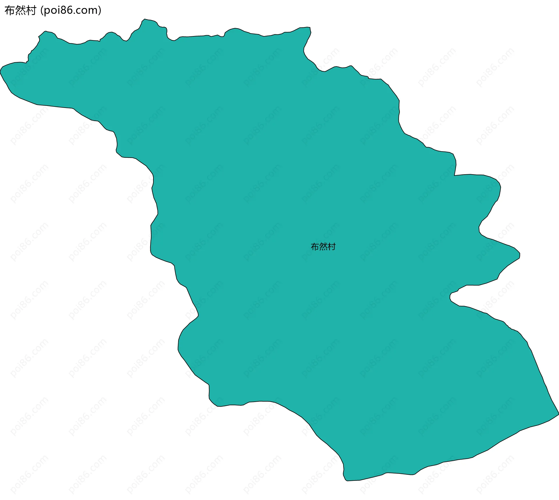 布然村边界地图
