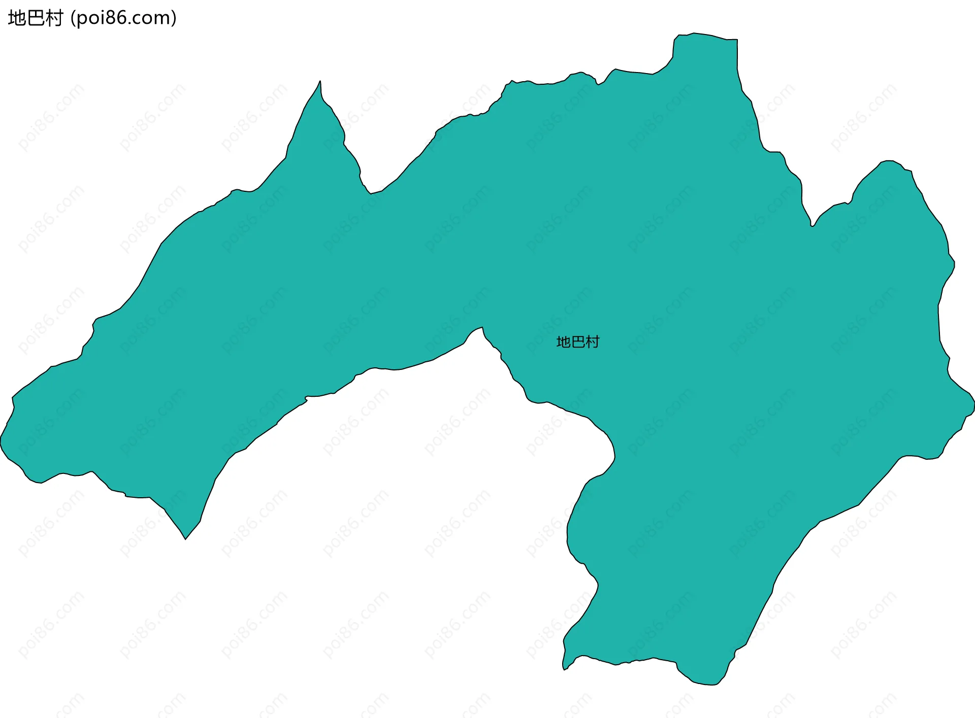 地巴村边界地图