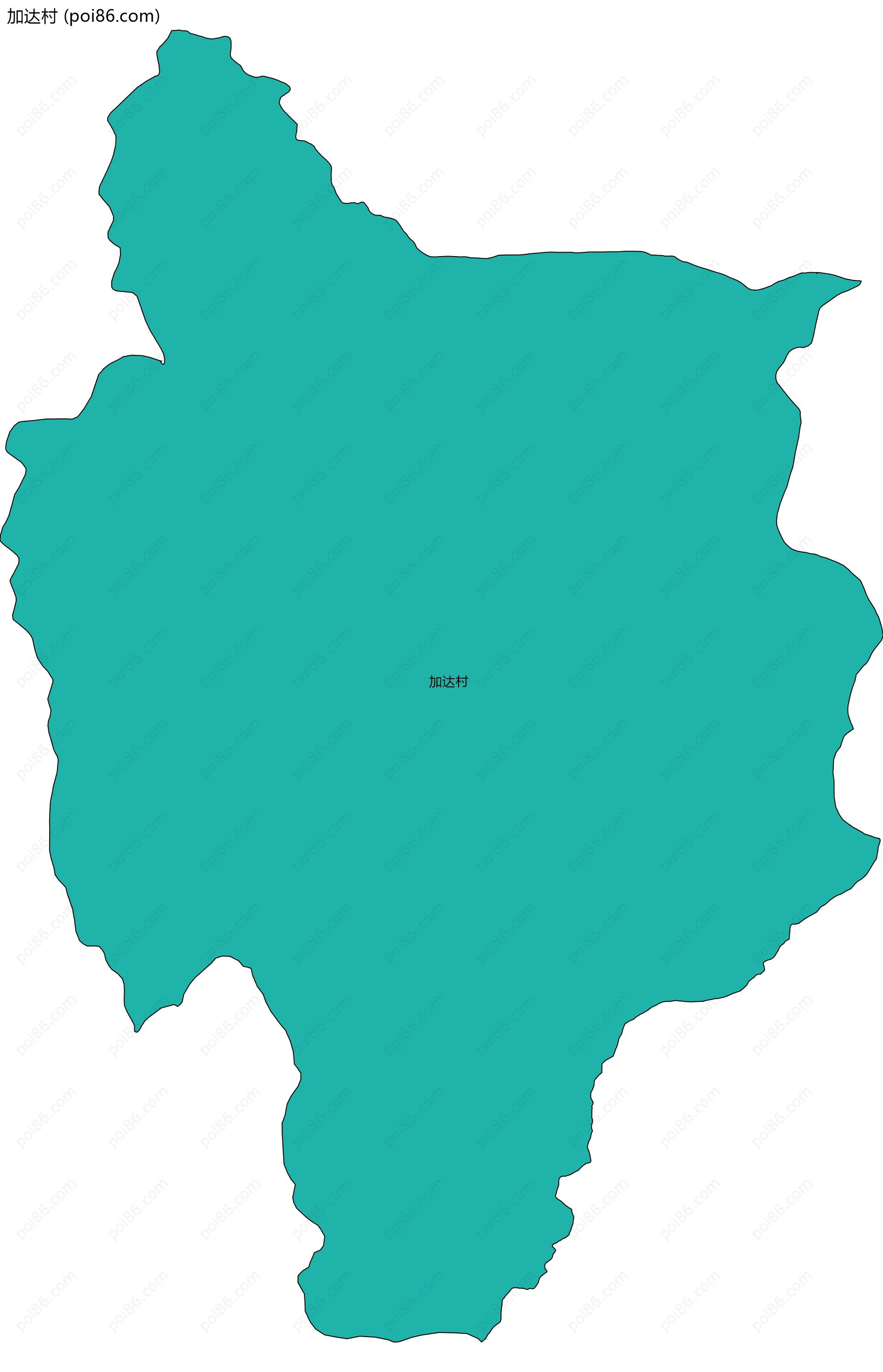 加达村边界地图