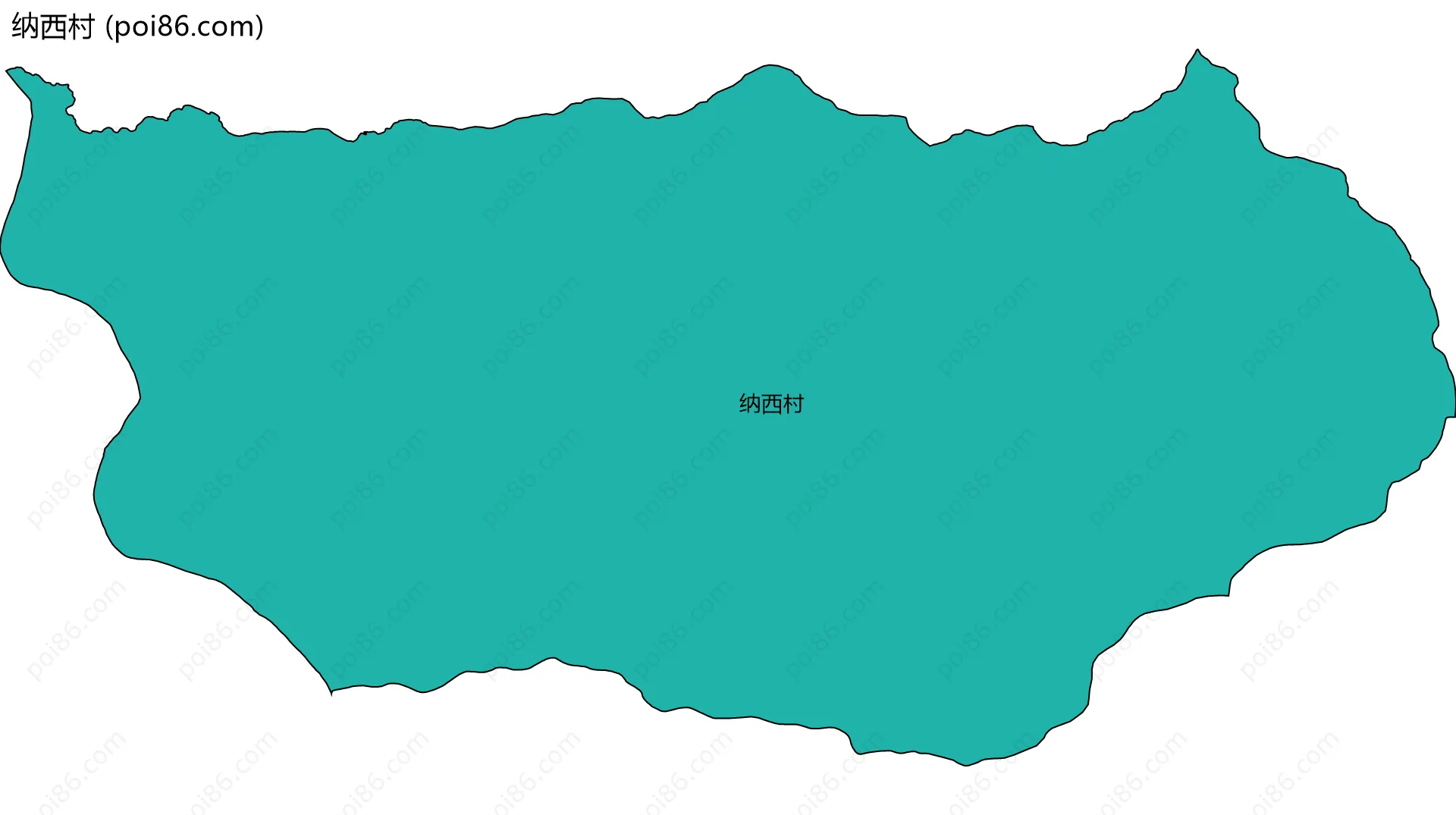 纳西村边界地图