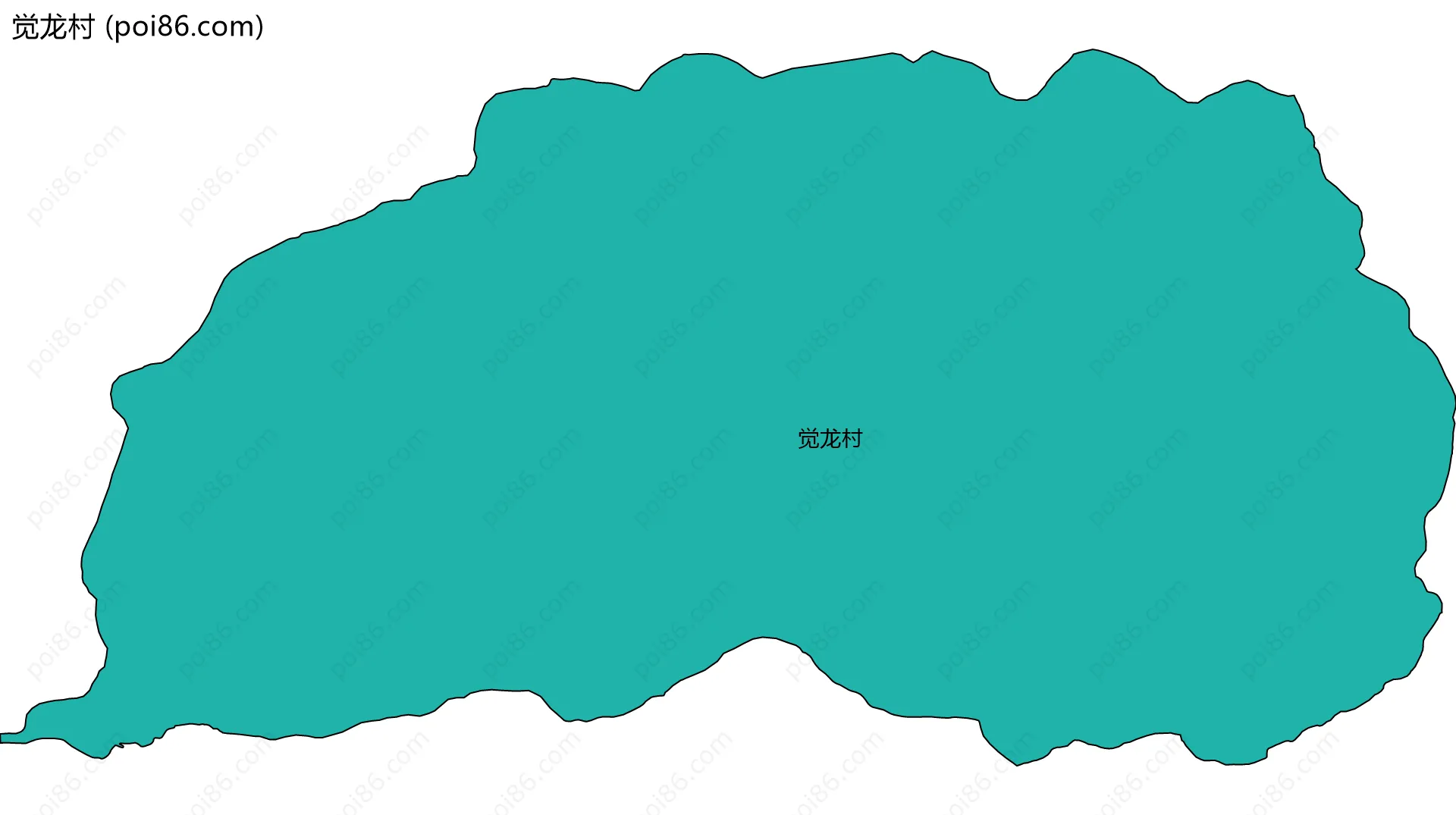 觉龙村边界地图