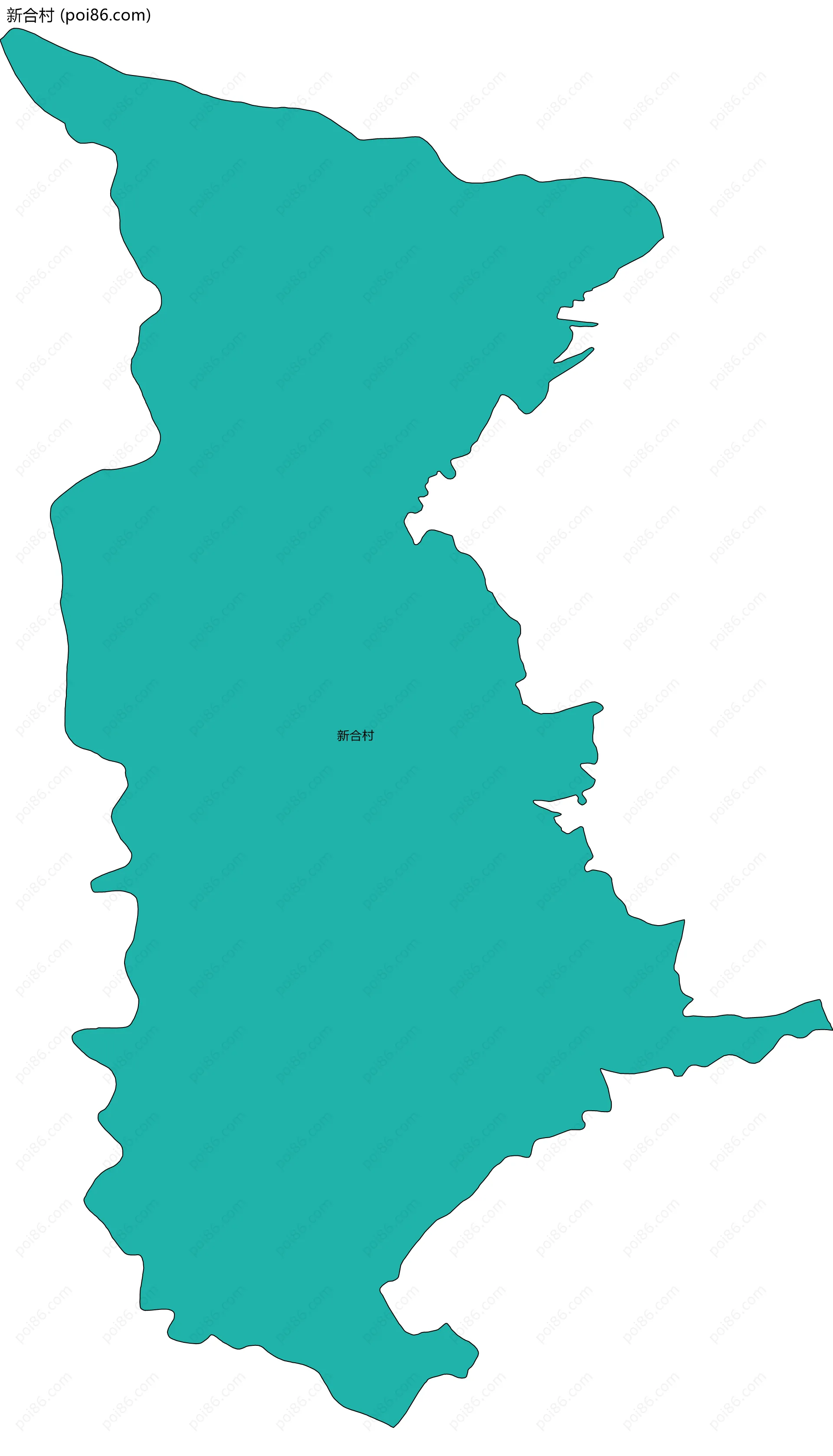 新合村边界地图