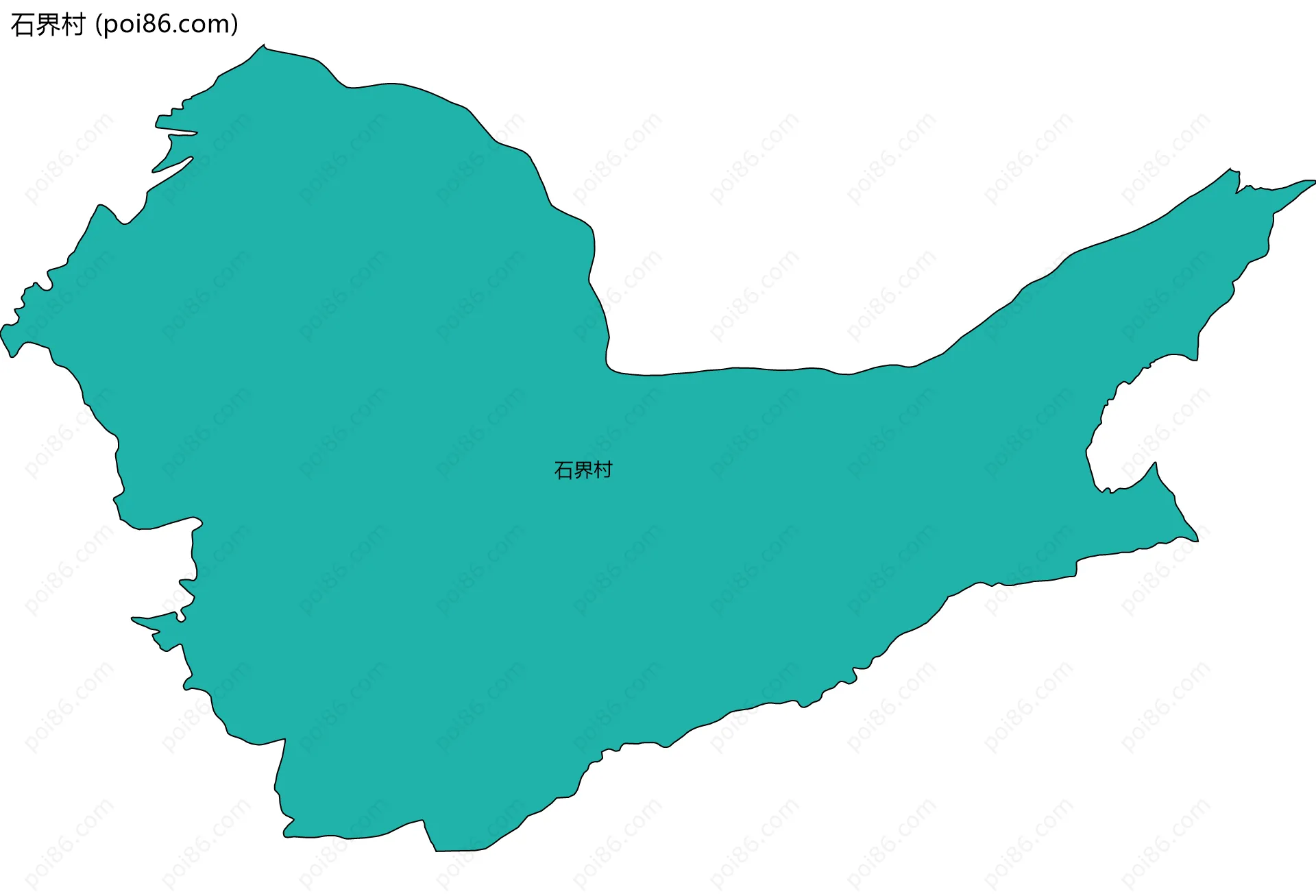 石界村边界地图