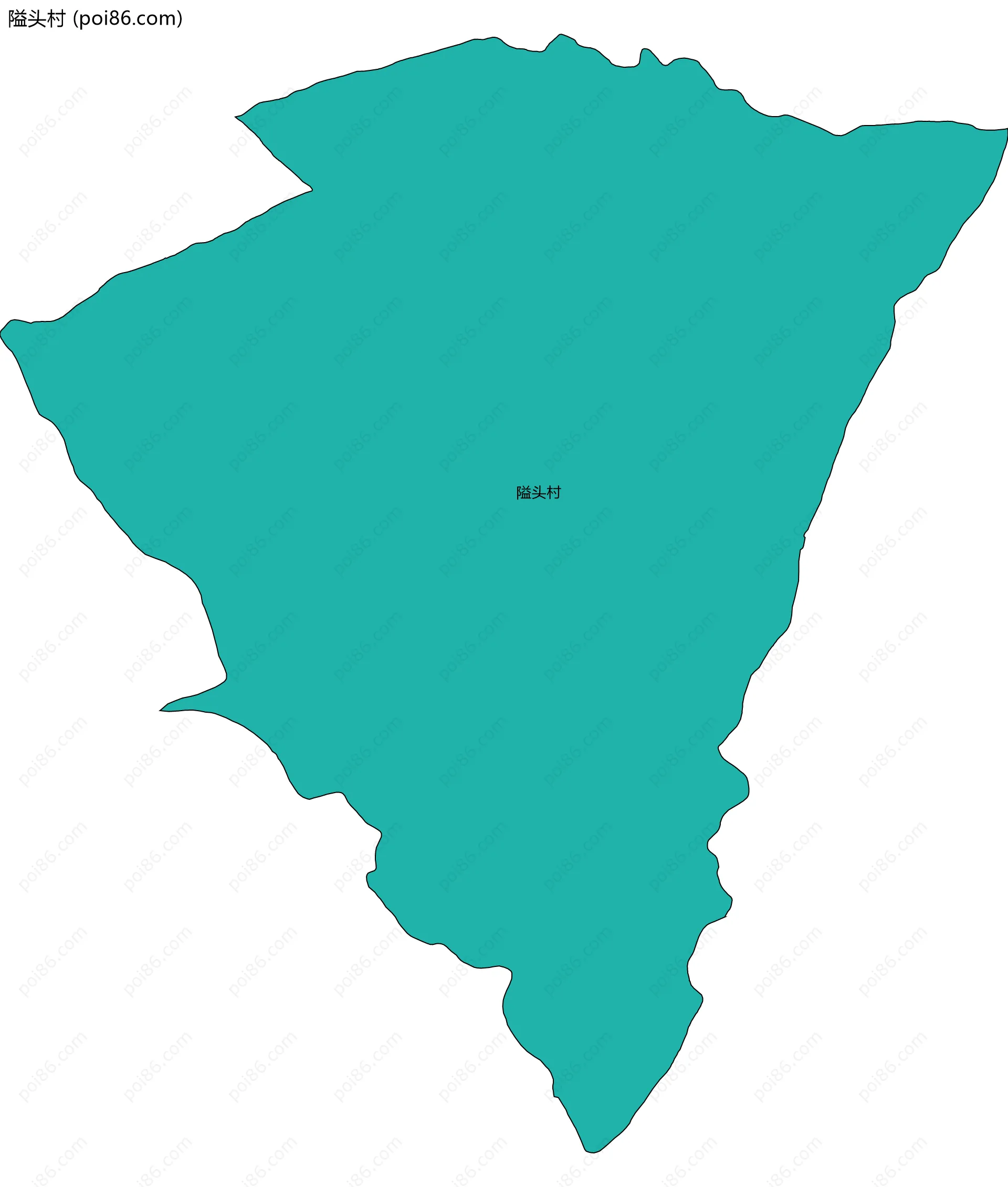 隘头村边界地图