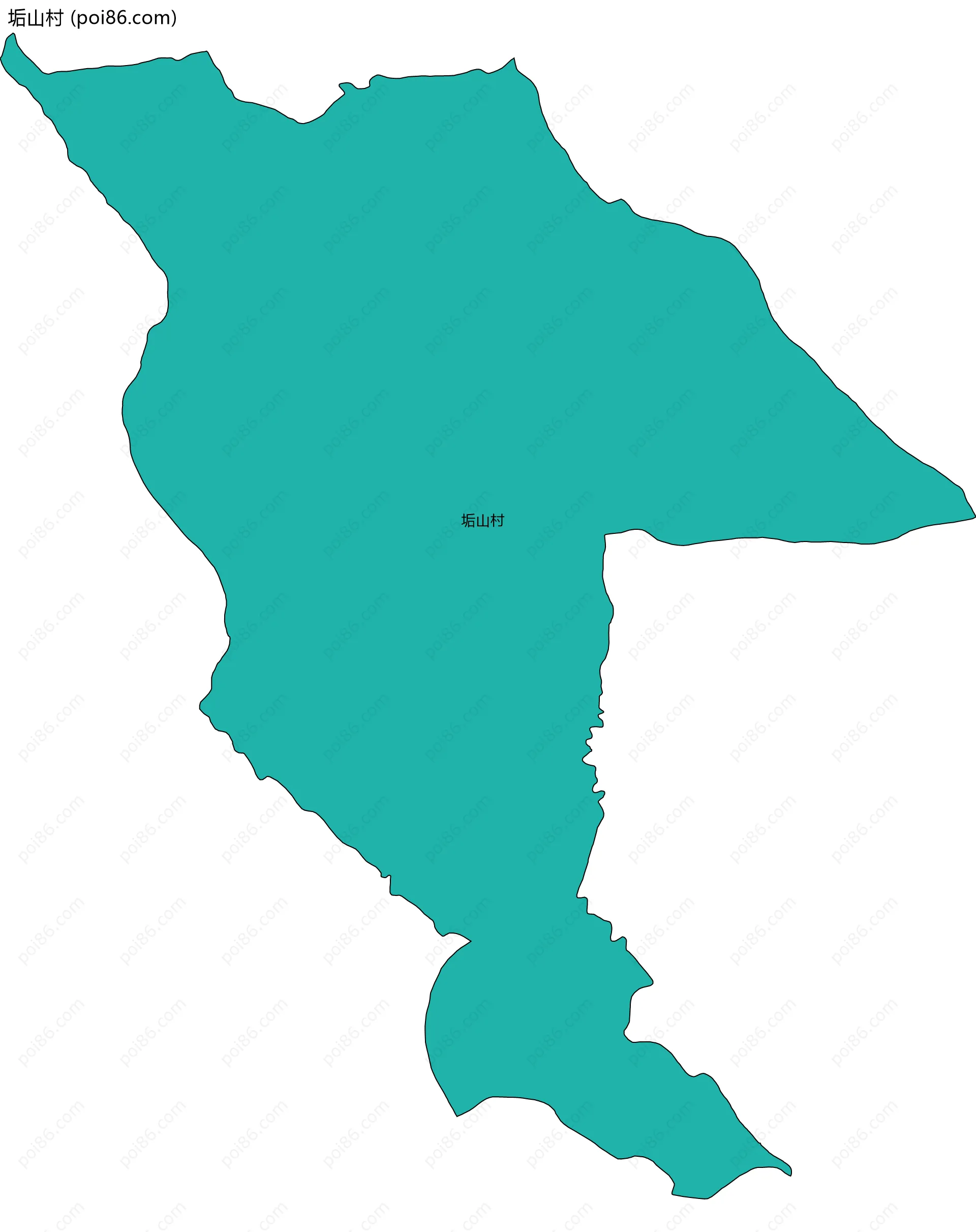 垢山村边界地图