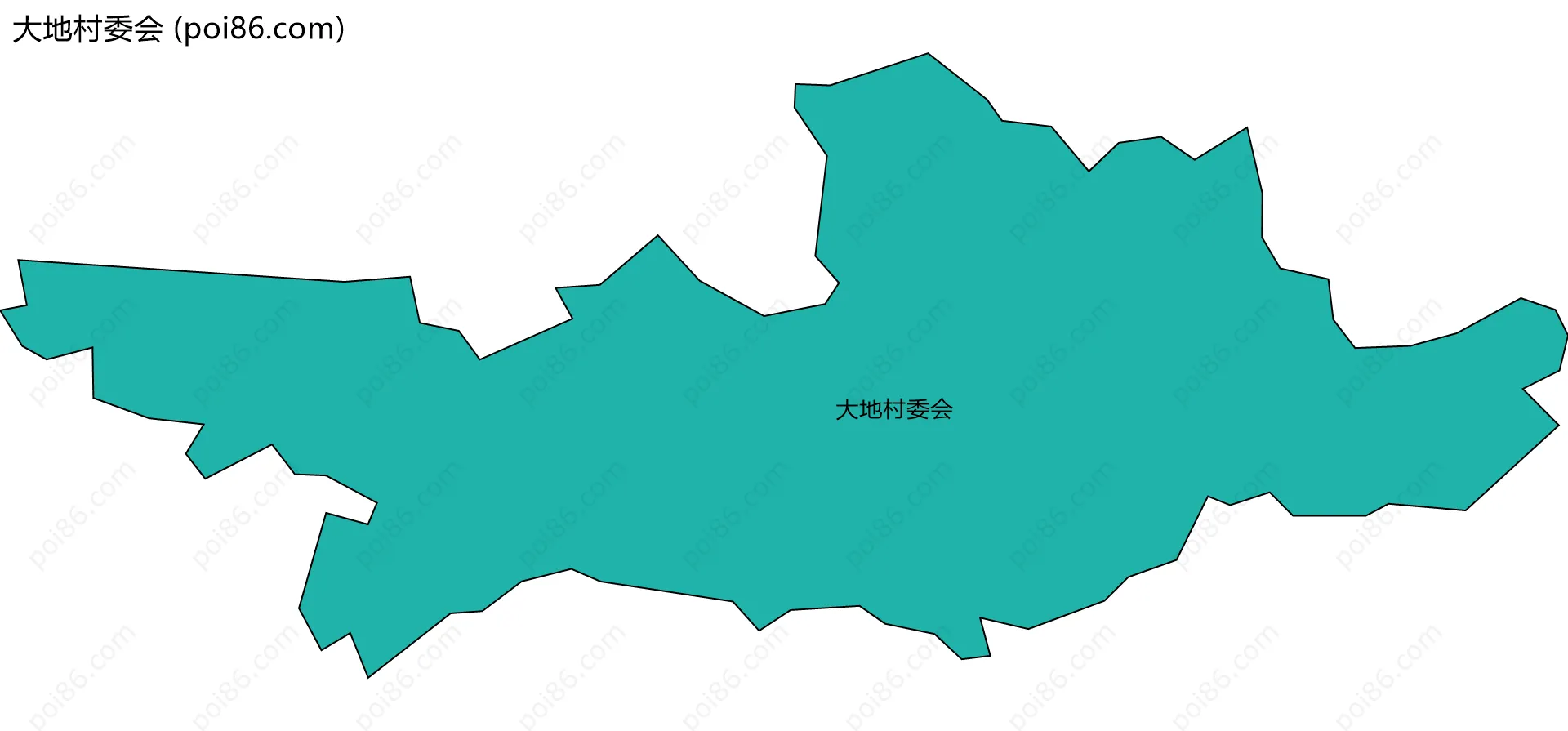 大地村委会边界地图