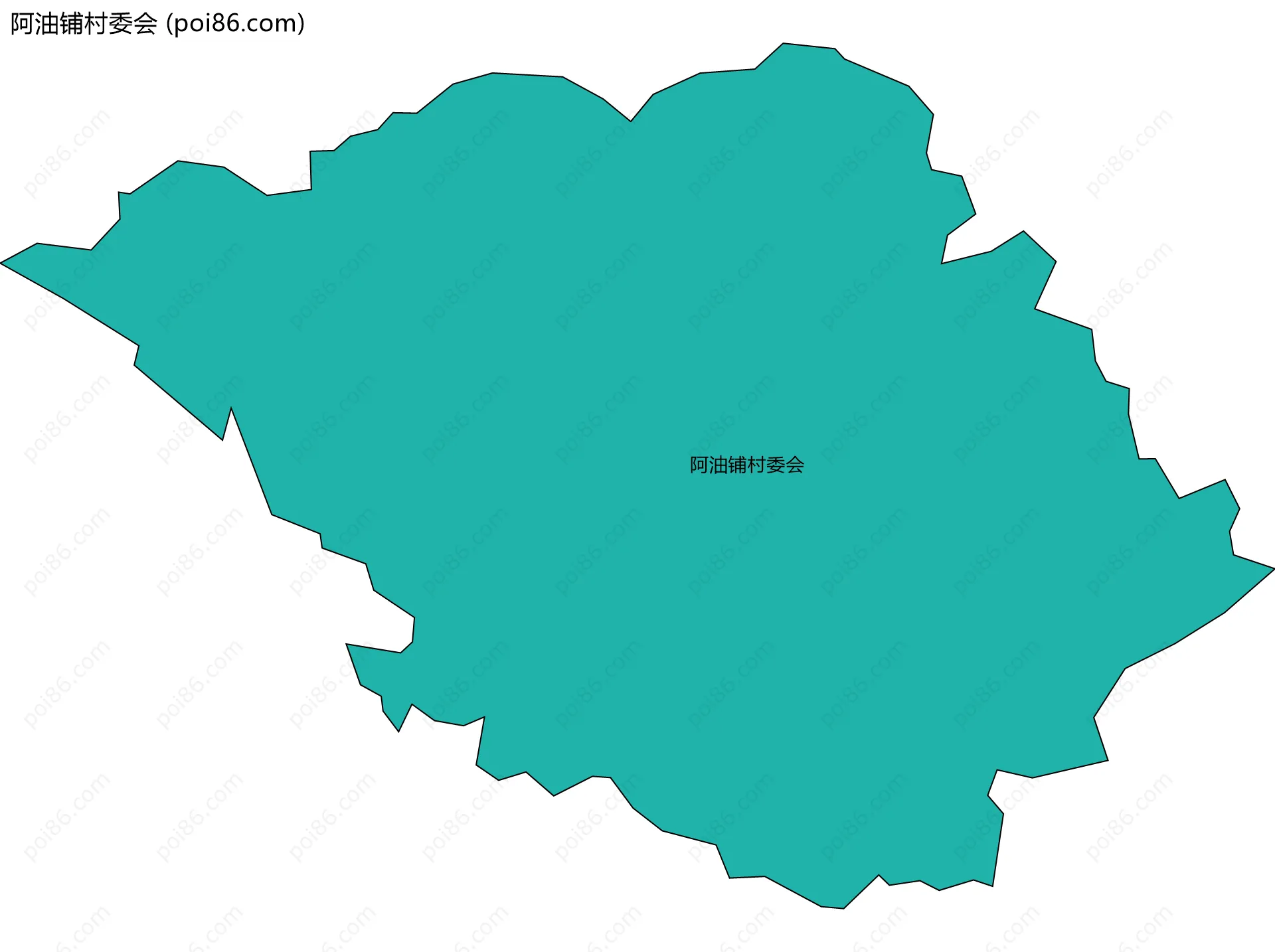 阿油铺村委会边界地图