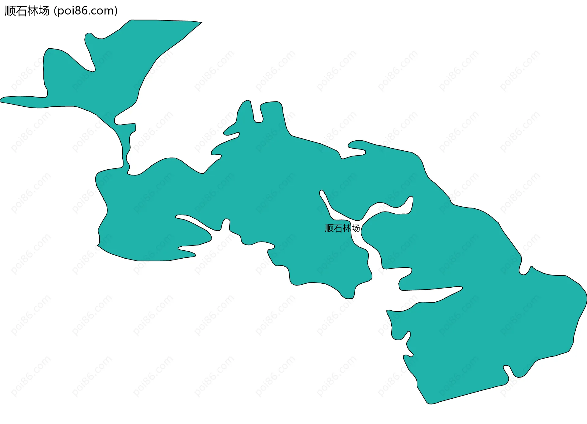 顺石林场边界地图
