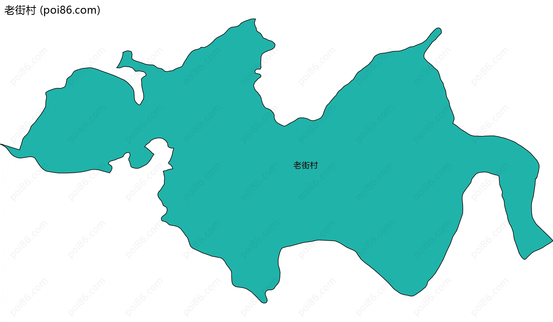 老街村边界地图