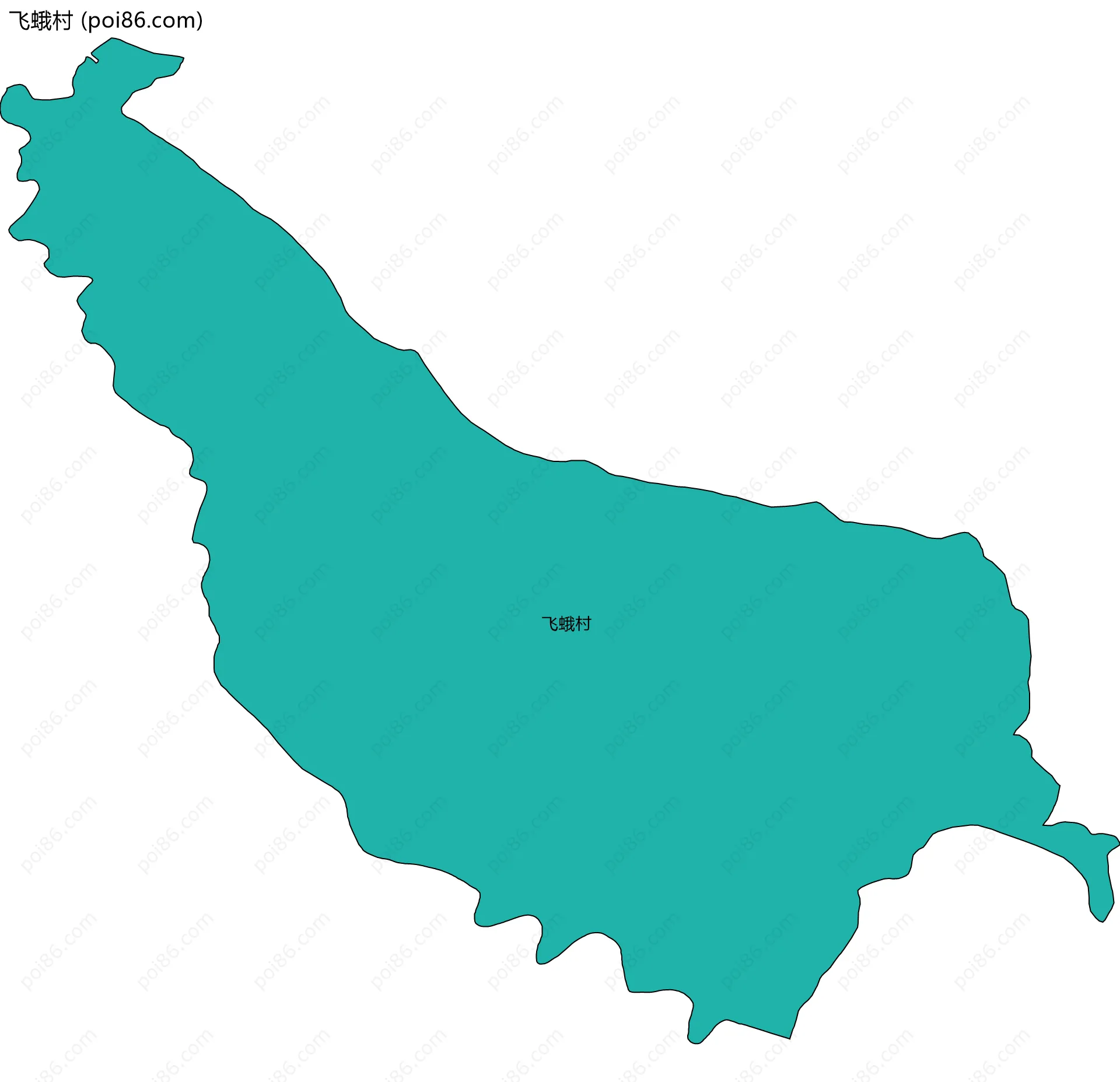 飞蛾村边界地图