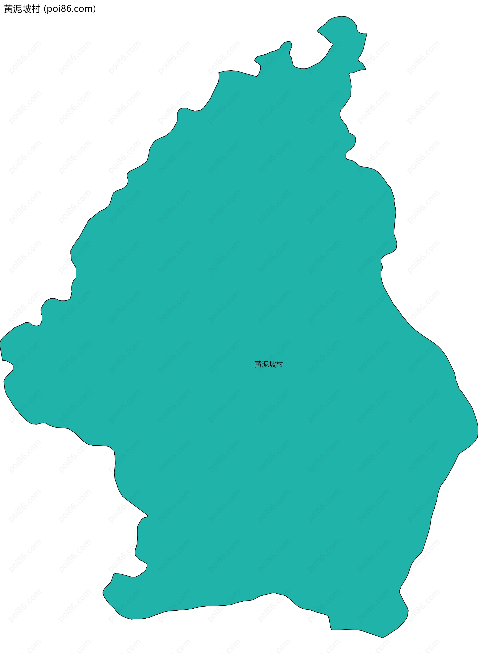 黄泥坡村边界地图