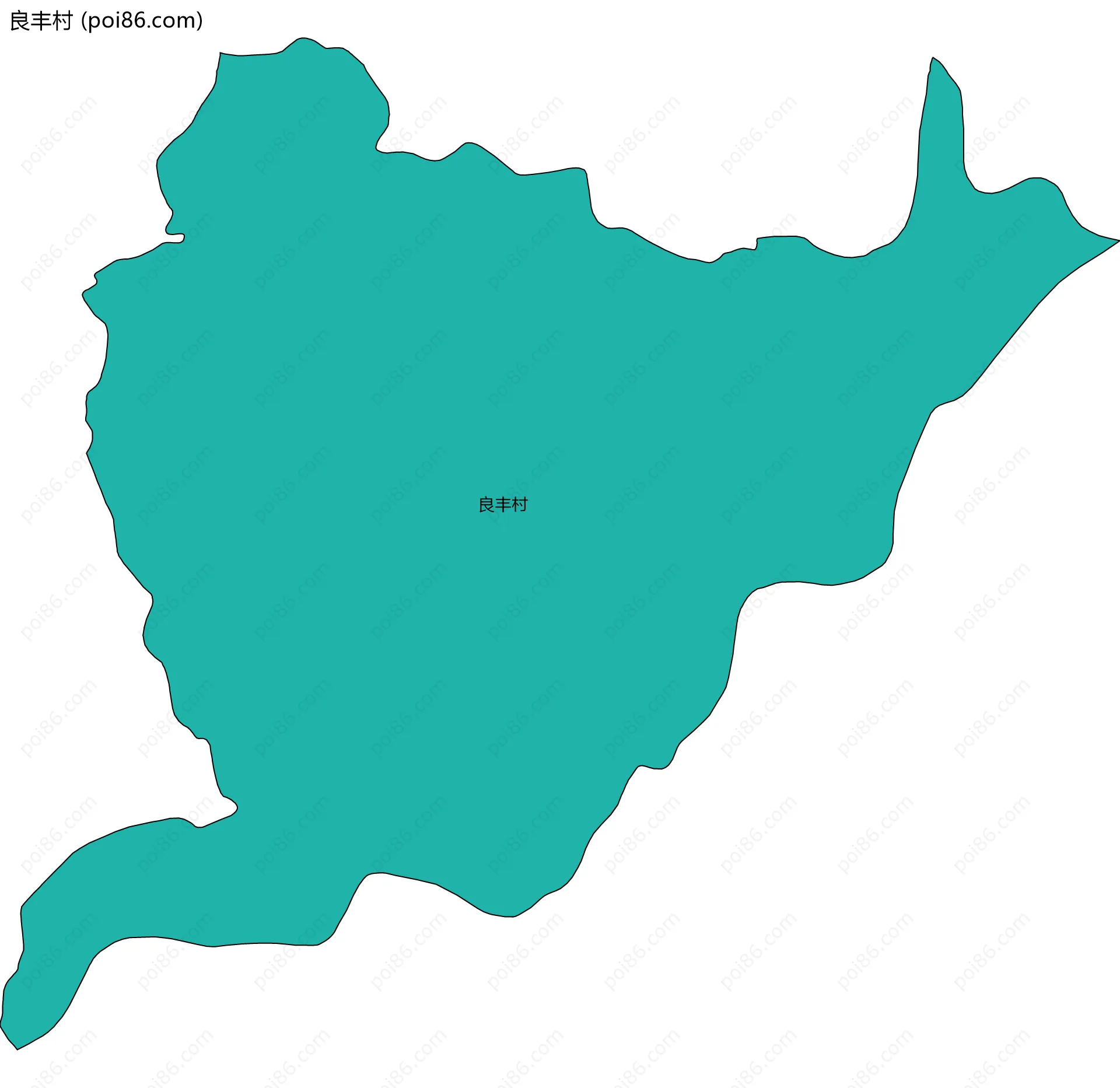 良丰村边界地图