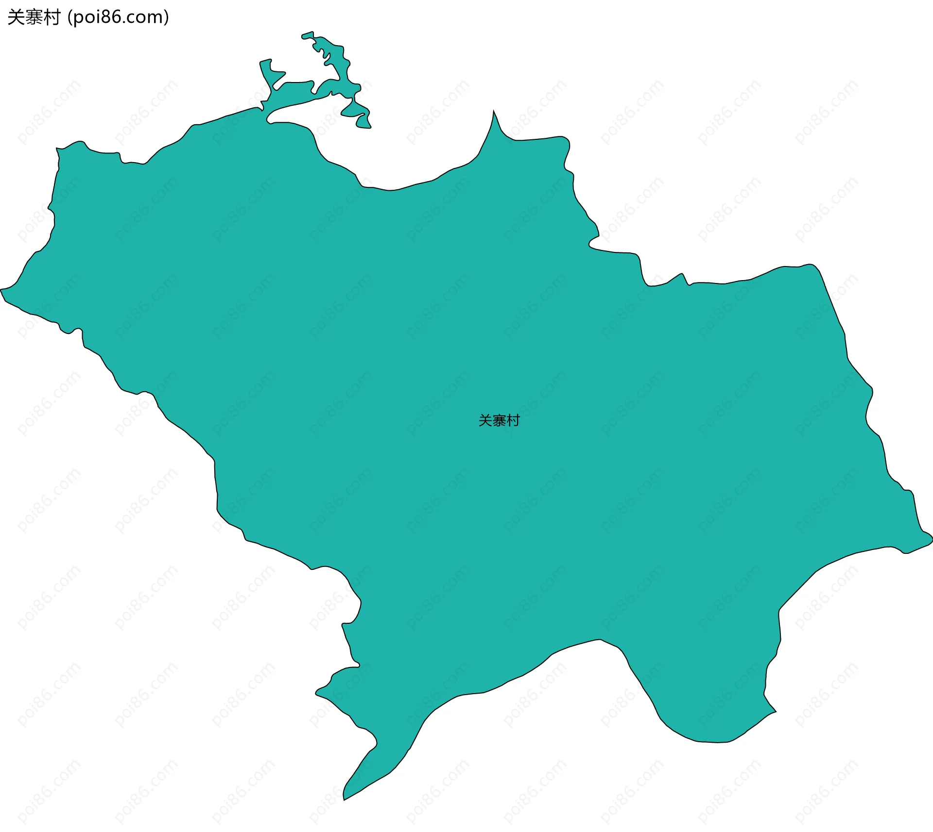 关寨村边界地图