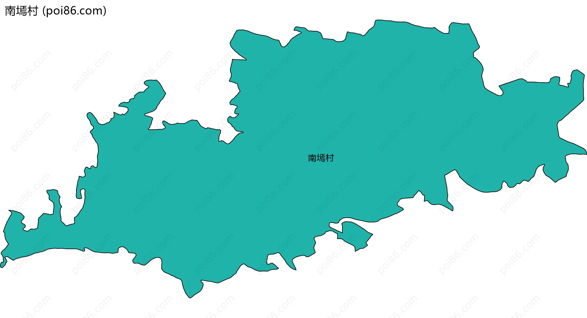 南墕村边界地图