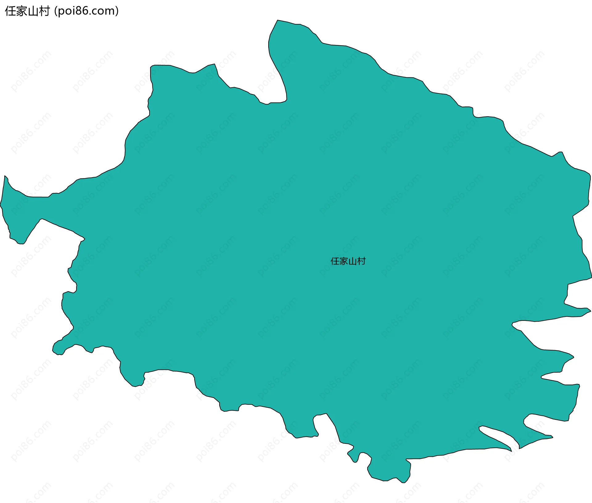 任家山村边界地图