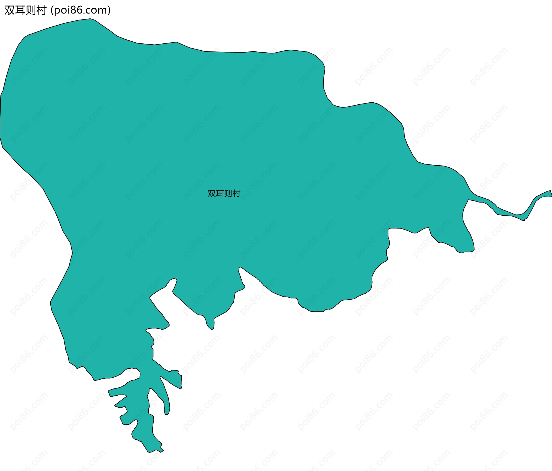 双耳则村边界地图