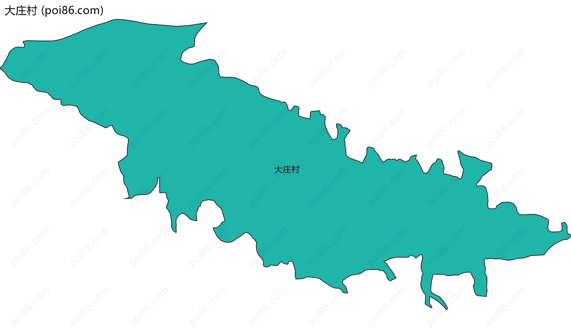 大庄村边界地图
