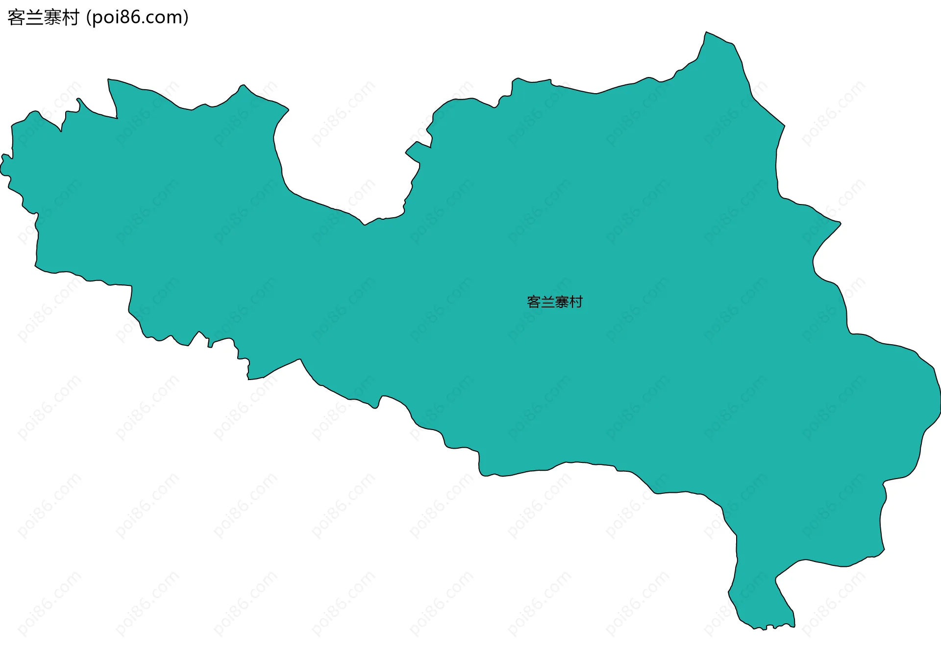 客兰寨村边界地图