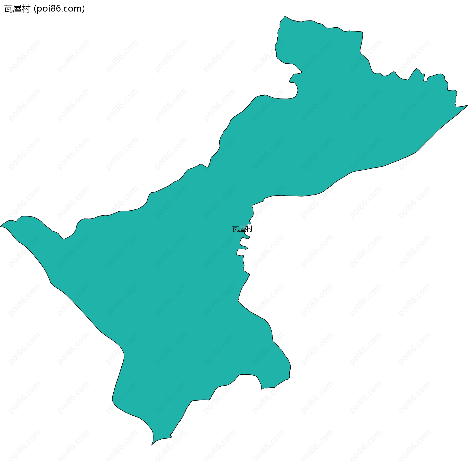 瓦屋村边界地图