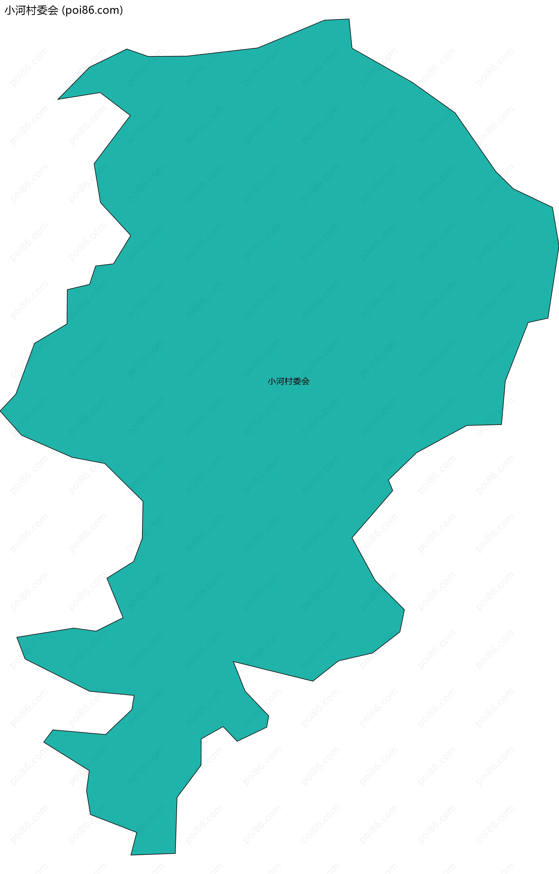 小河村委会边界地图