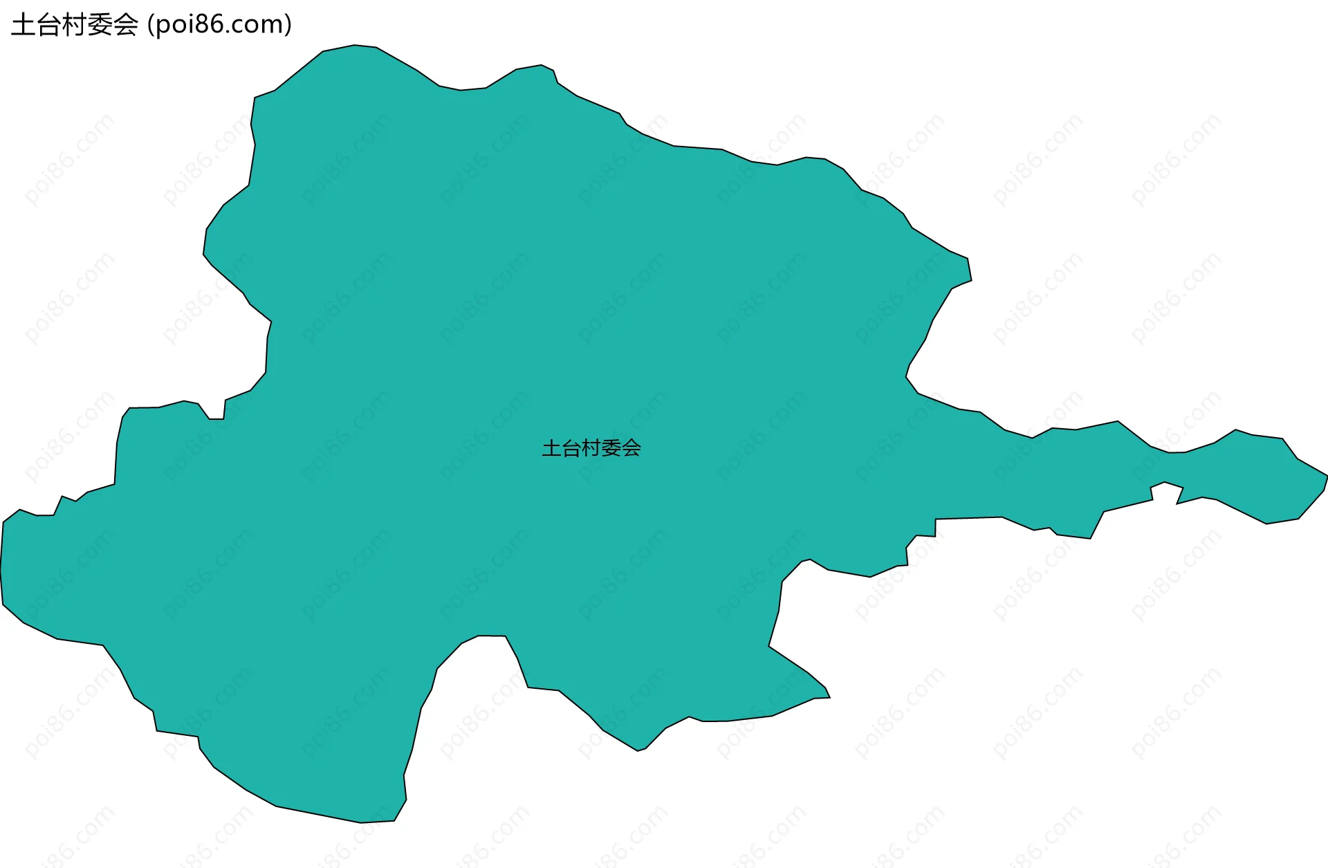 土台村委会边界地图