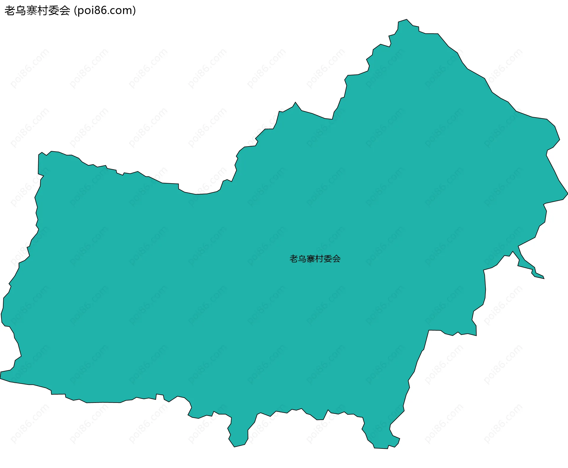 老乌寨村委会边界地图