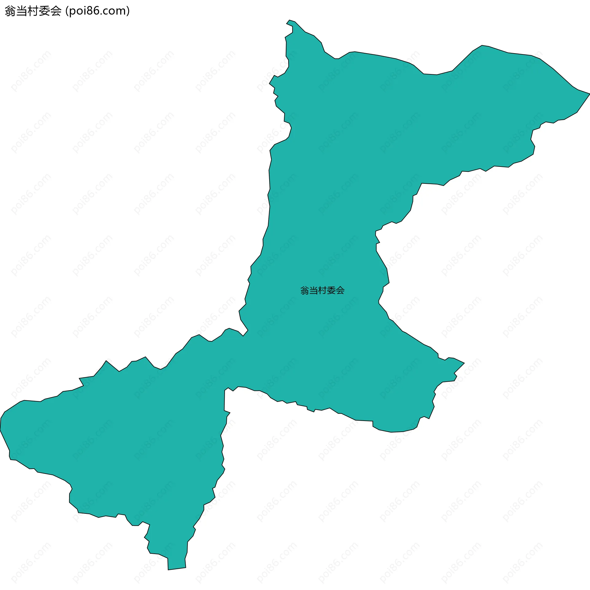 翁当村委会边界地图