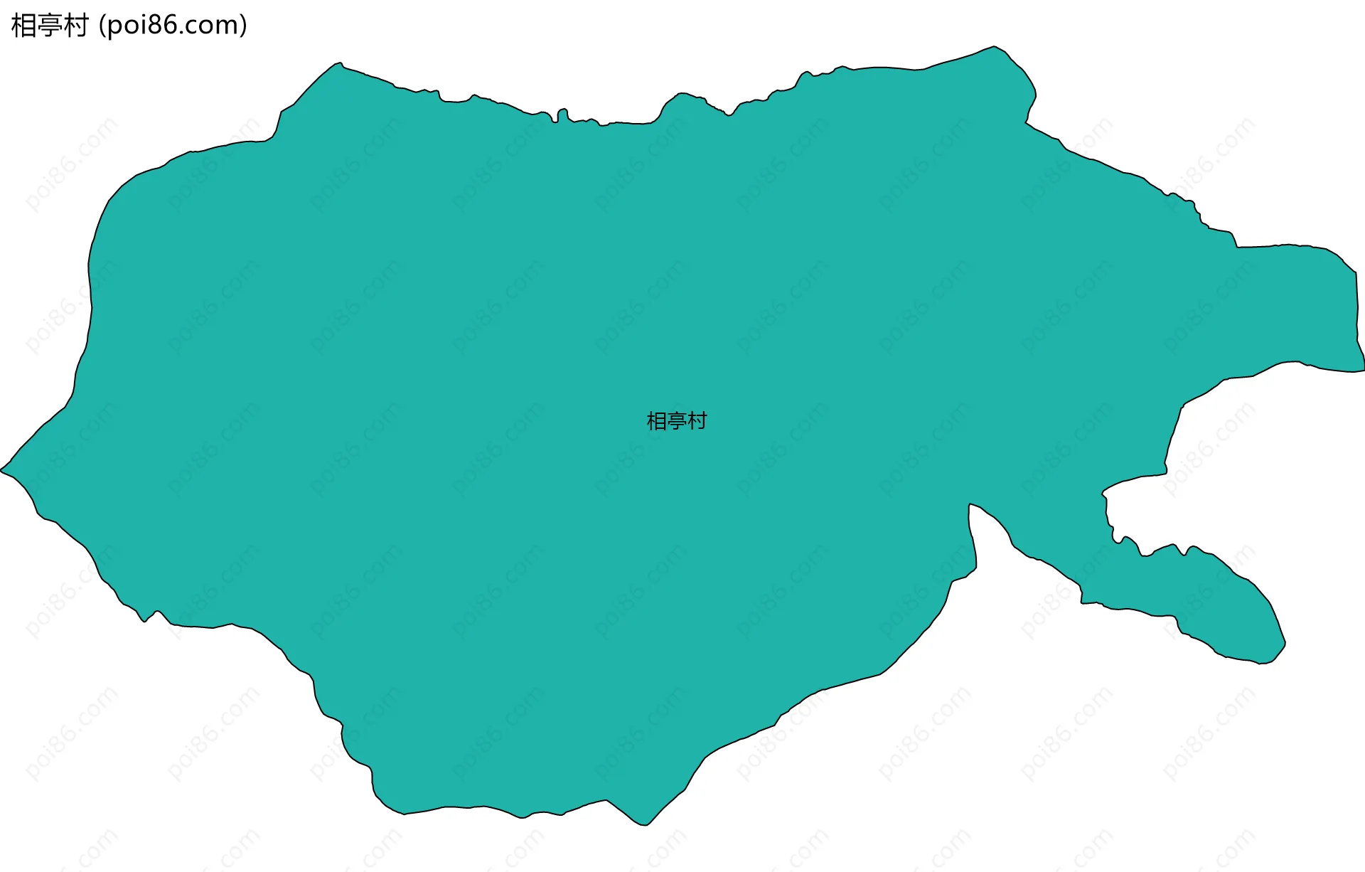 相亭村边界地图