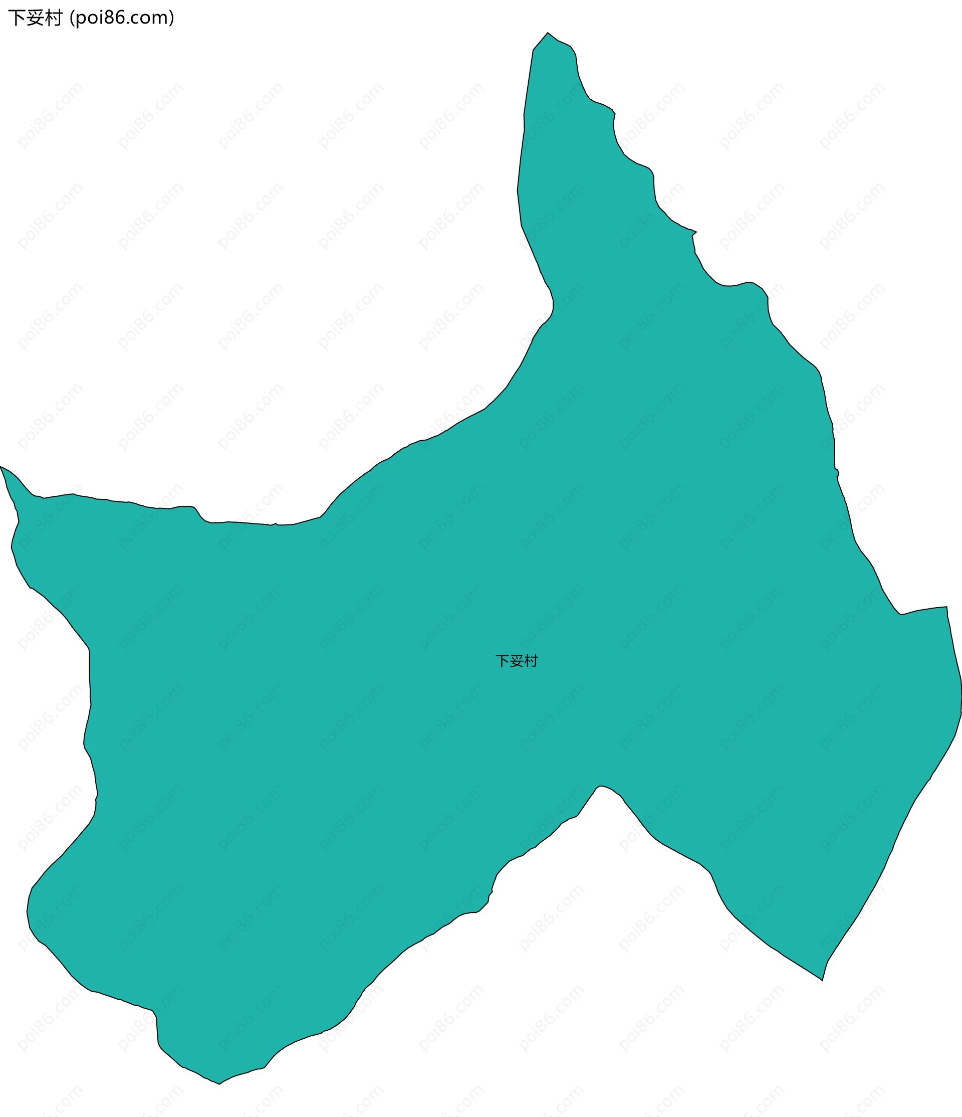 下妥村边界地图