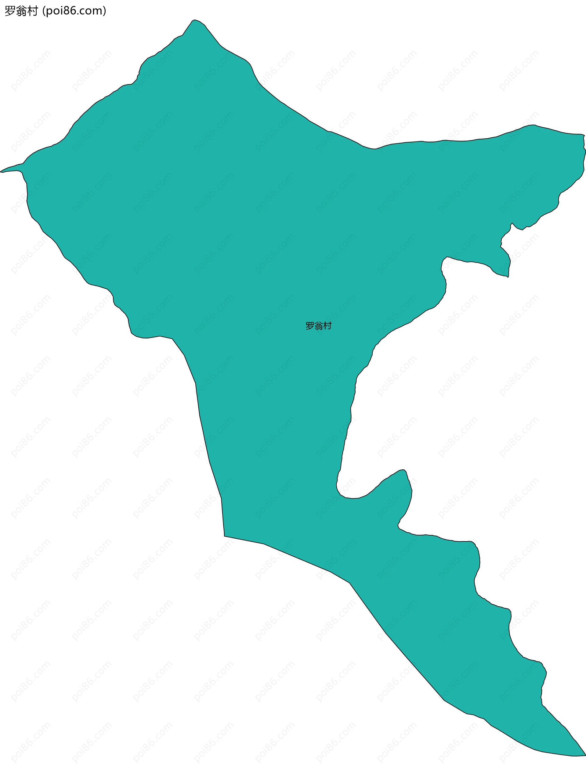 罗翁村边界地图