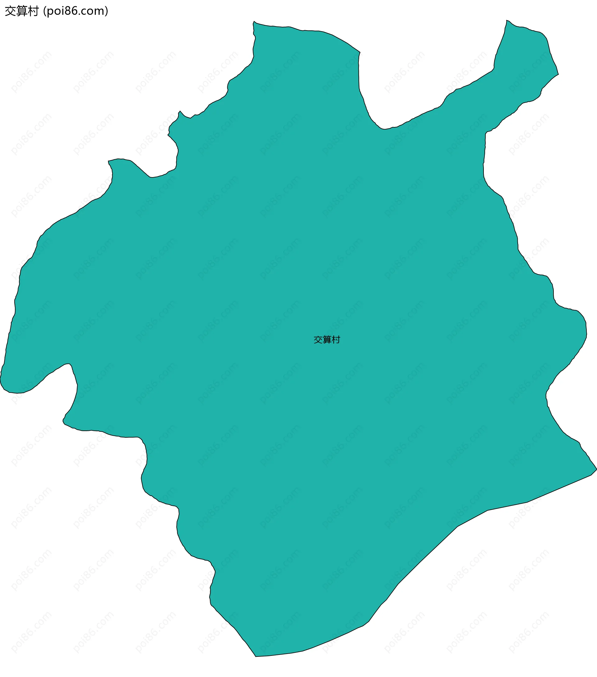 交算村边界地图