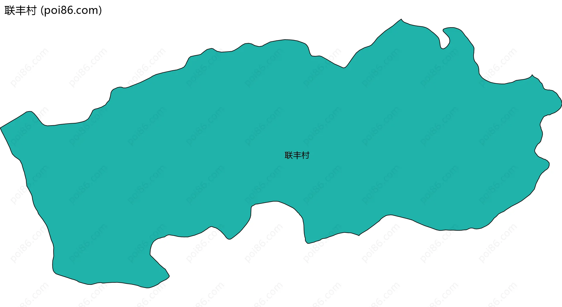 联丰村边界地图