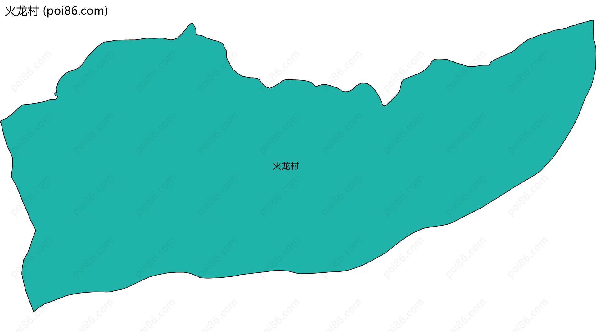 火龙村边界地图