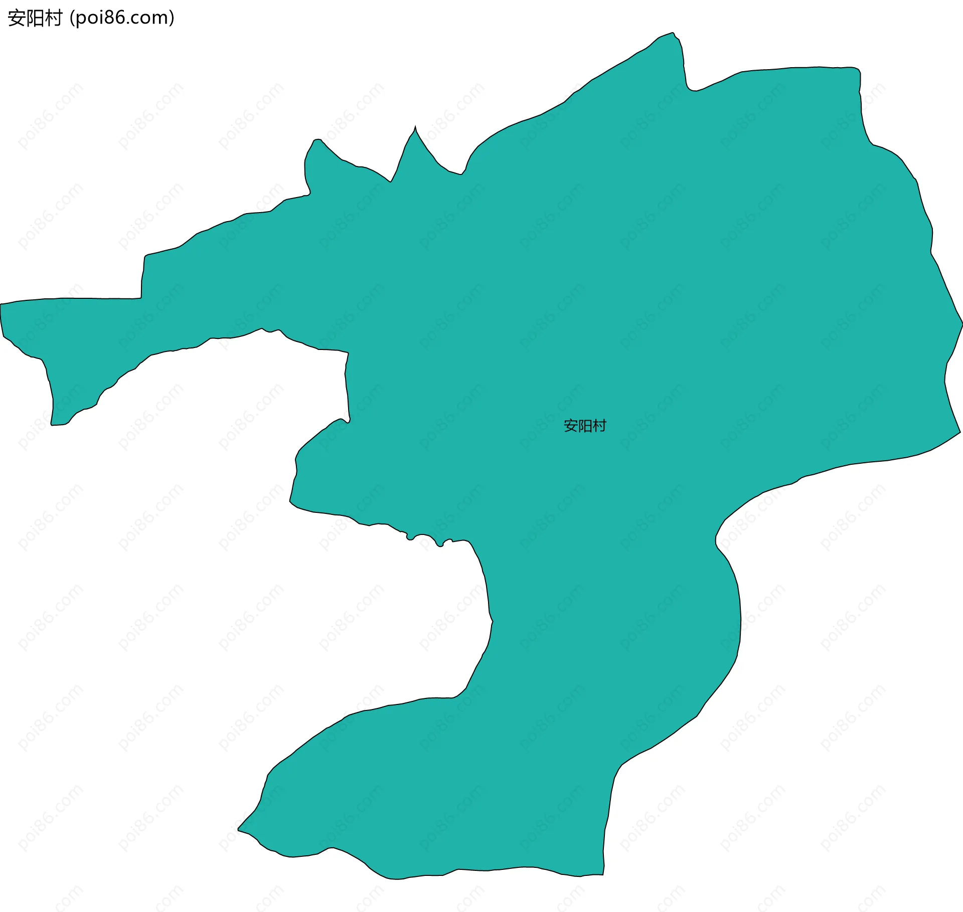 安阳村边界地图