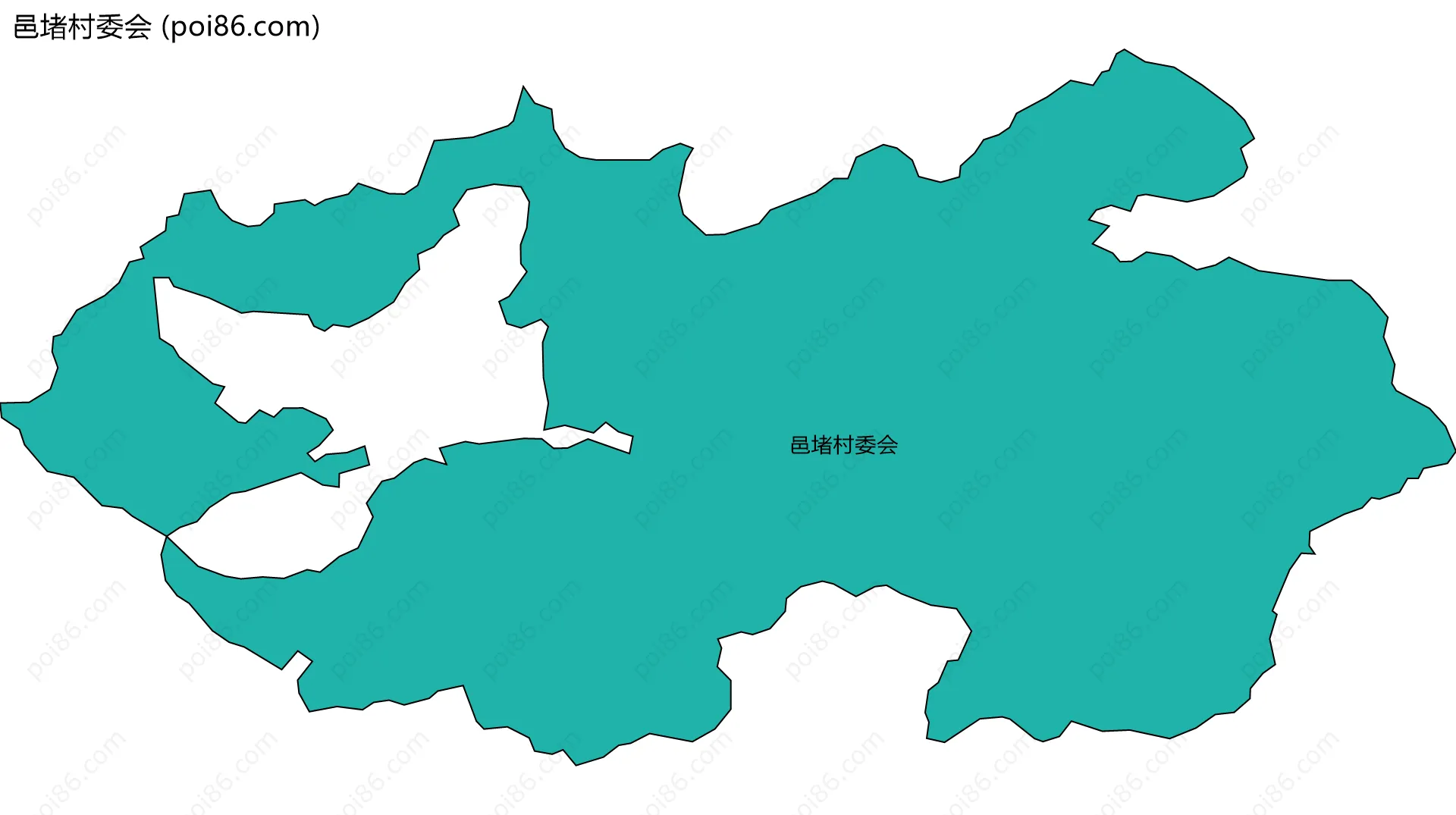 邑堵村委会边界地图