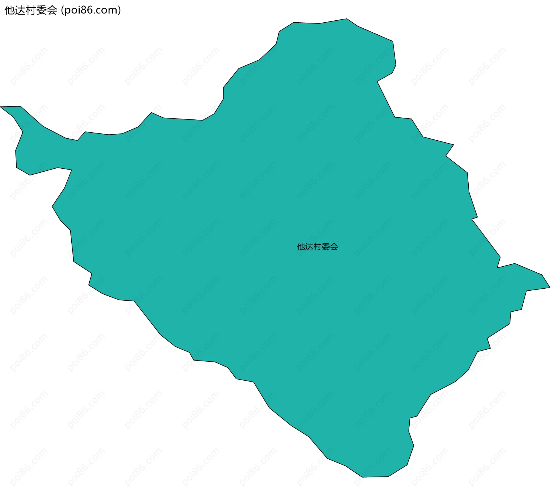 他达村委会边界地图