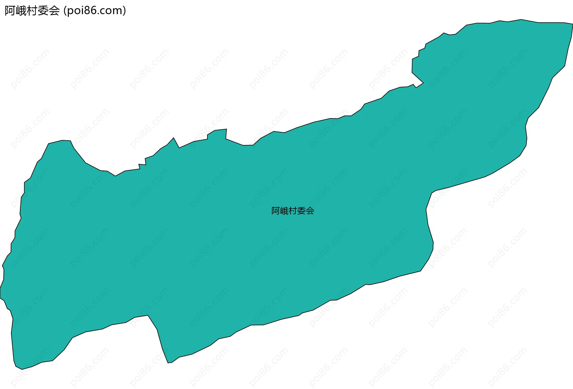 阿峨村委会边界地图