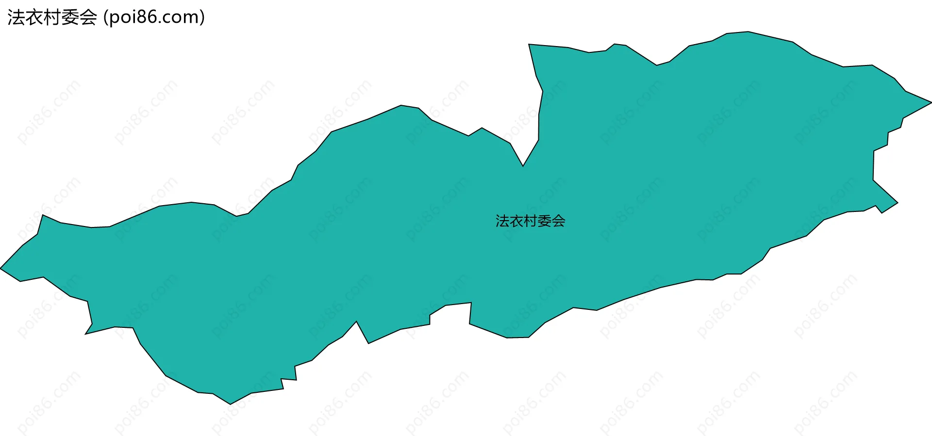法衣村委会边界地图