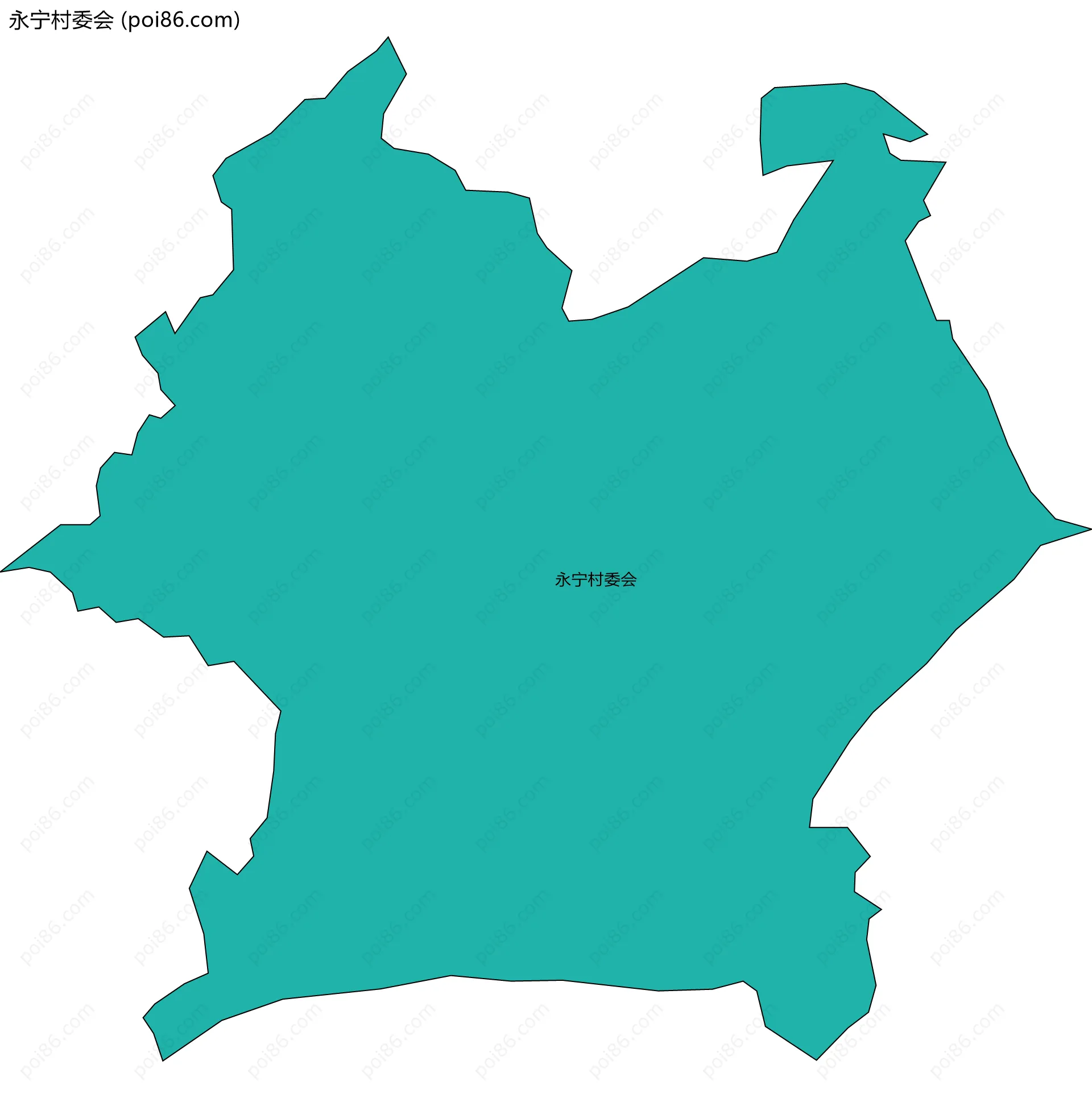 永宁村委会边界地图