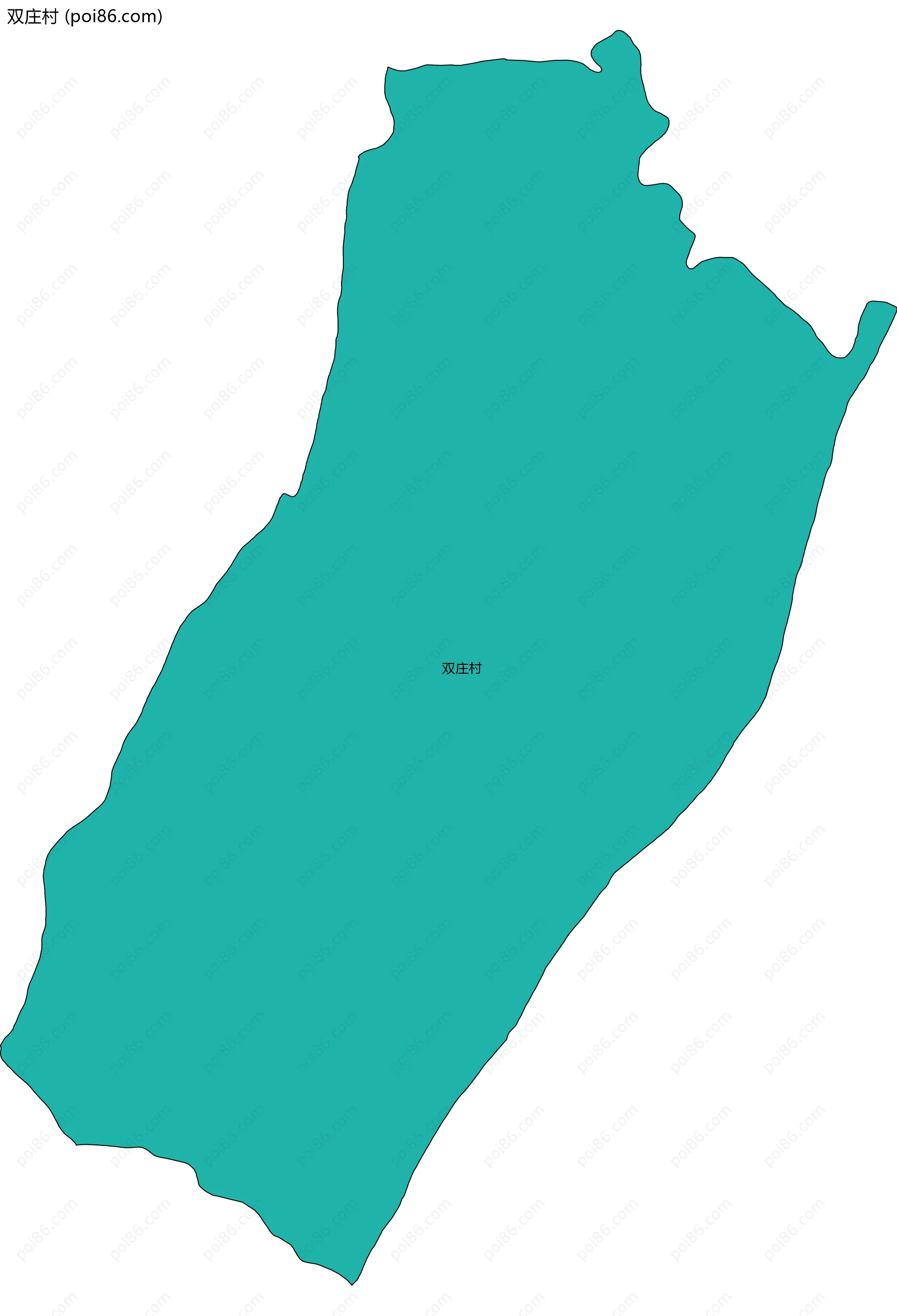 双庄村边界地图