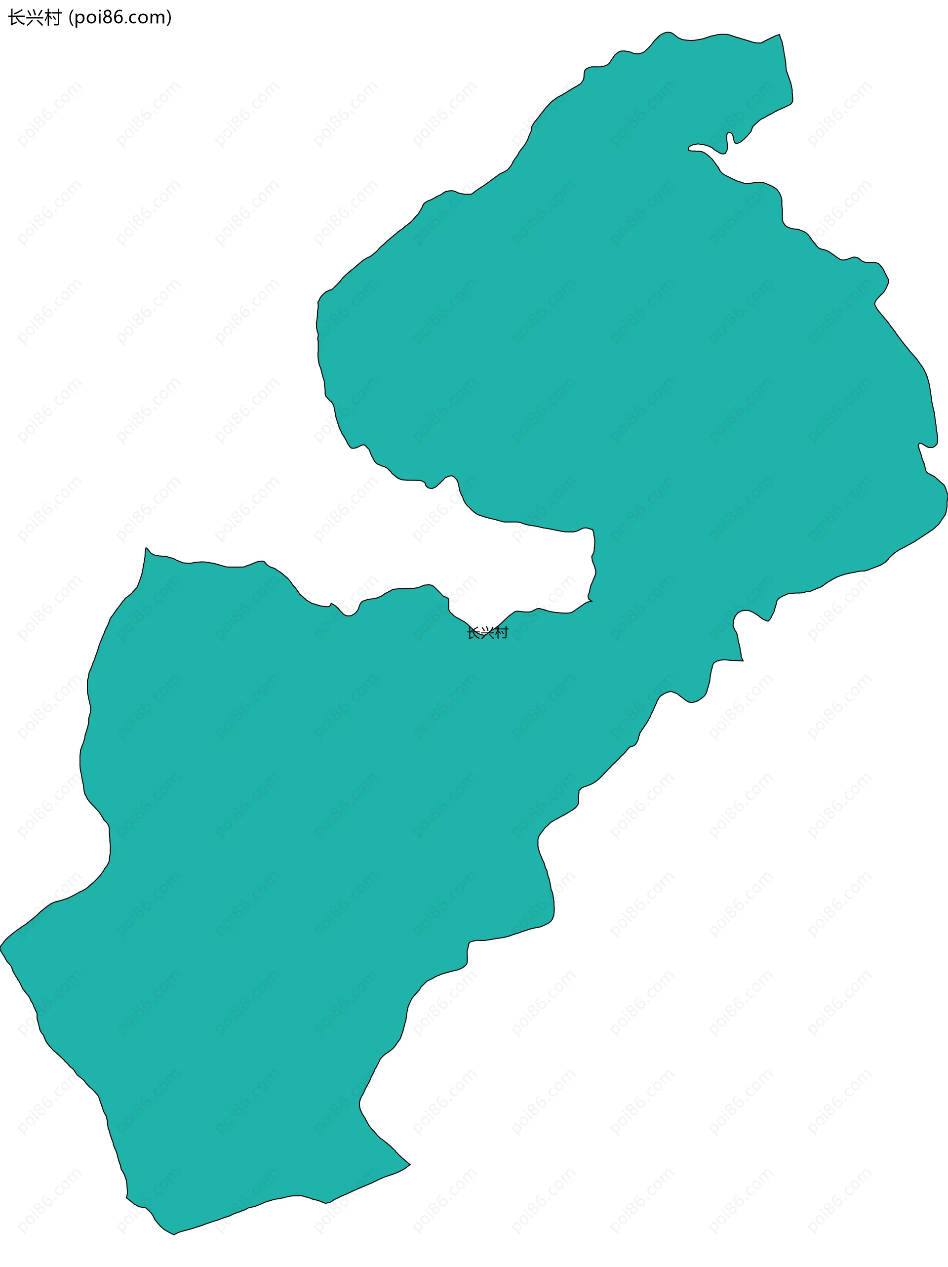 长兴村边界地图