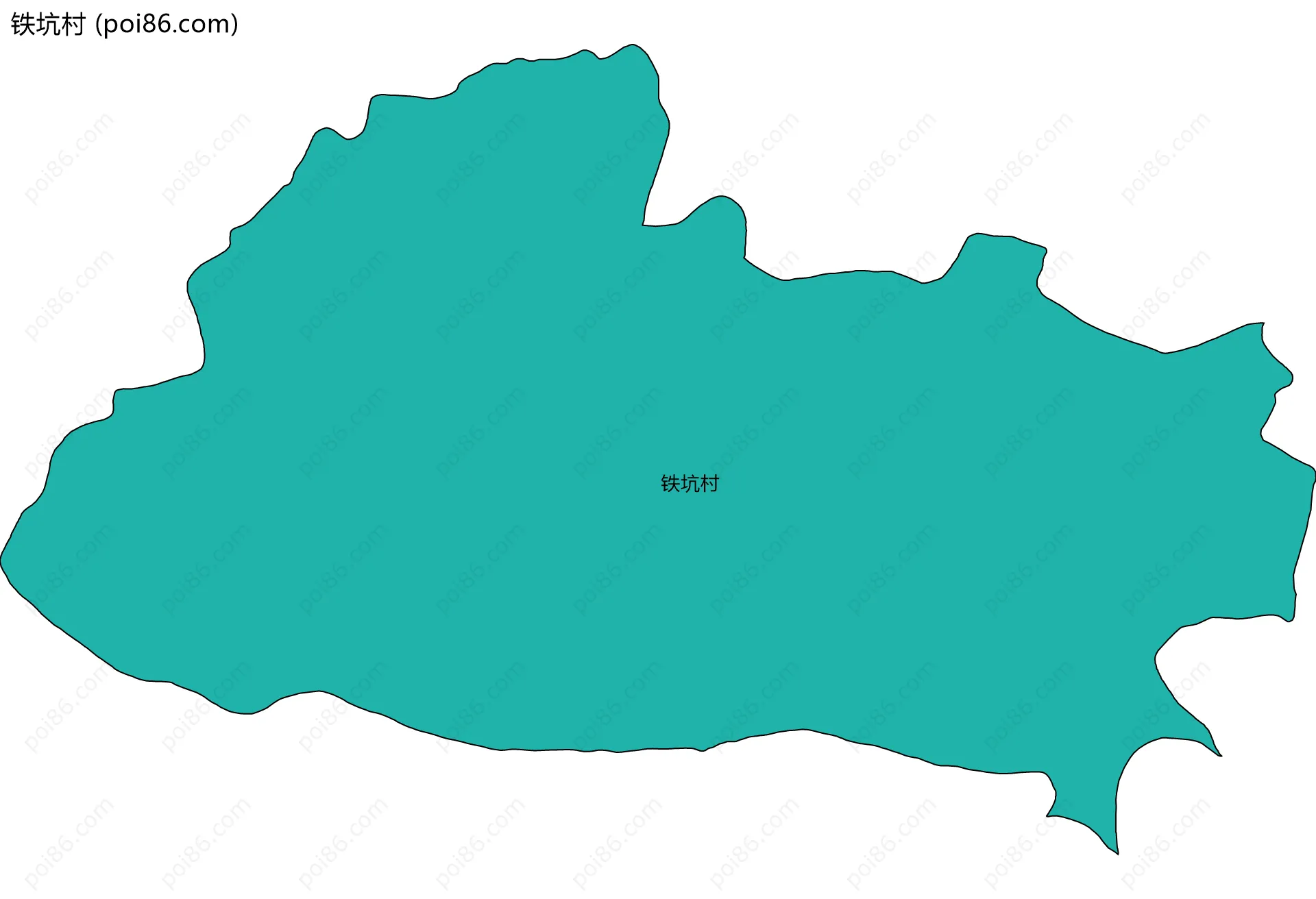 铁坑村边界地图