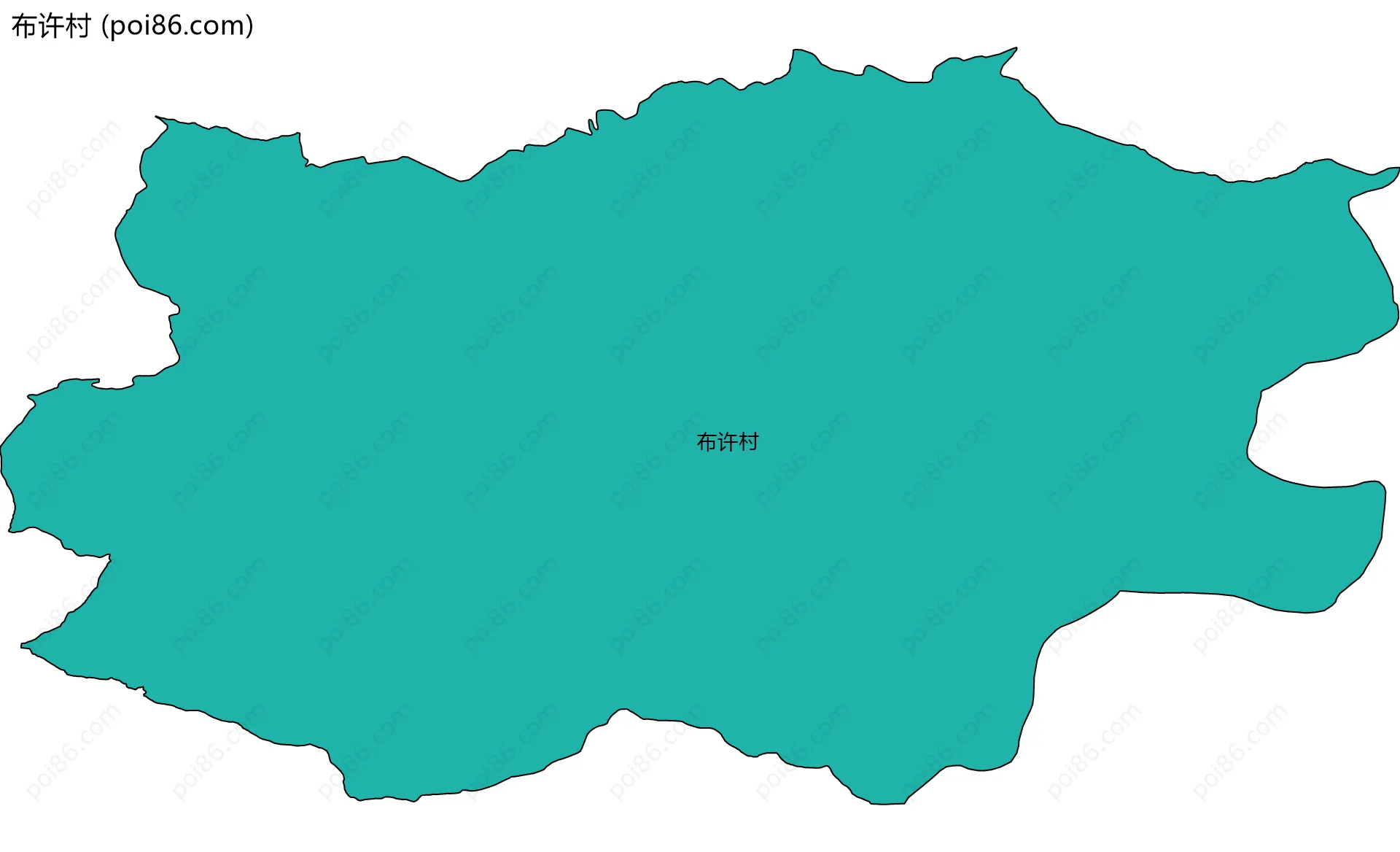 布许村边界地图