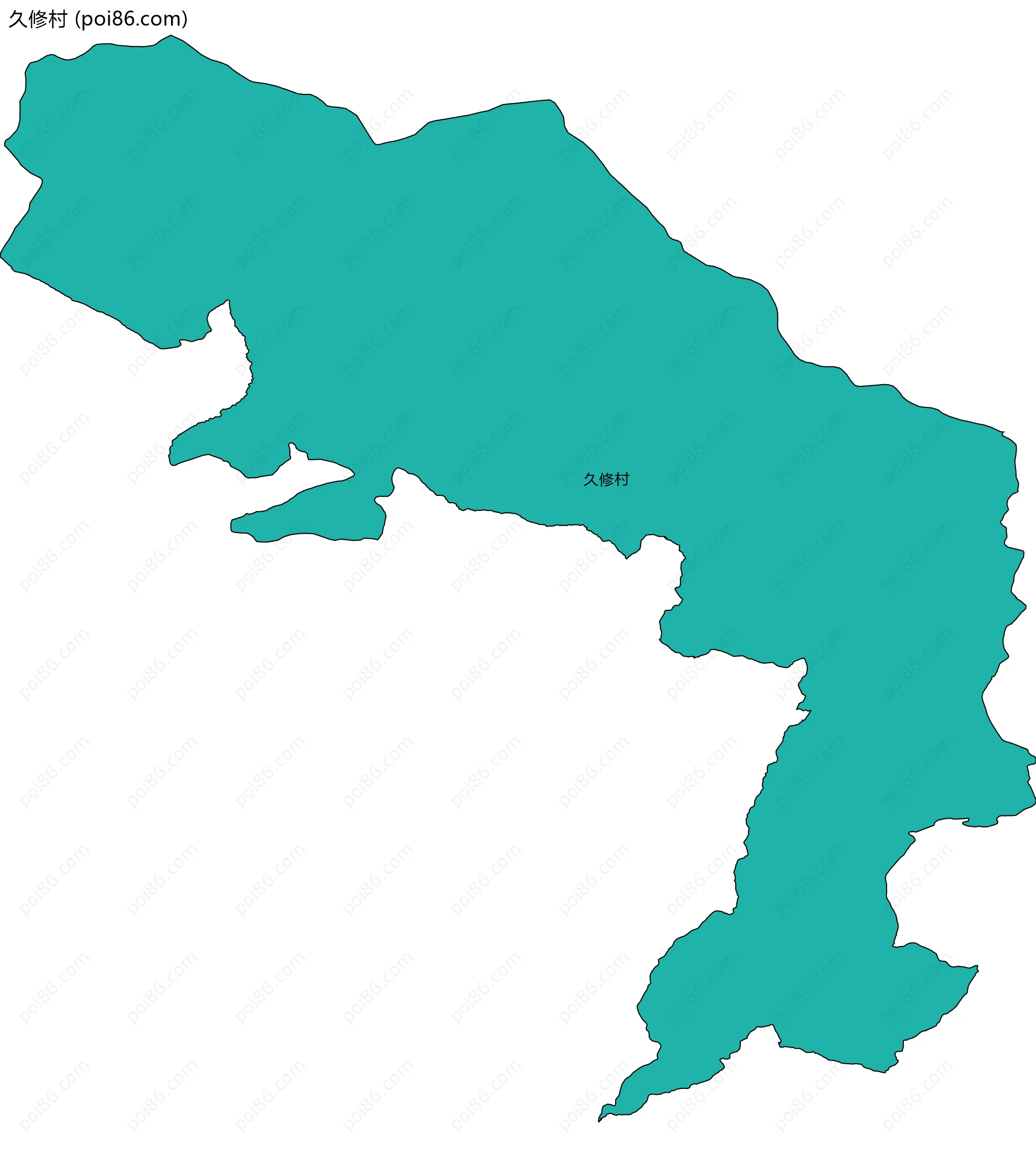 久修村边界地图