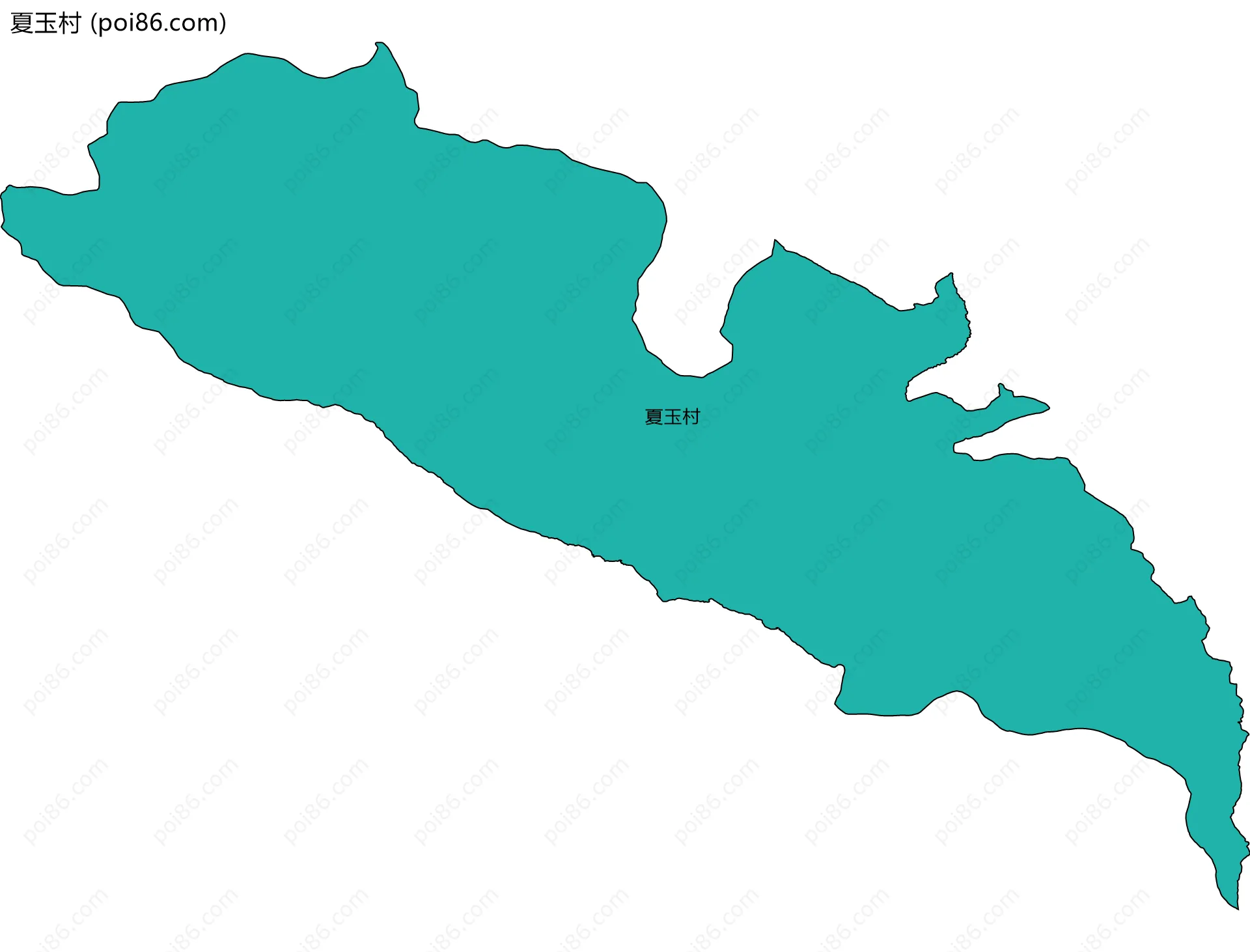 夏玉村边界地图