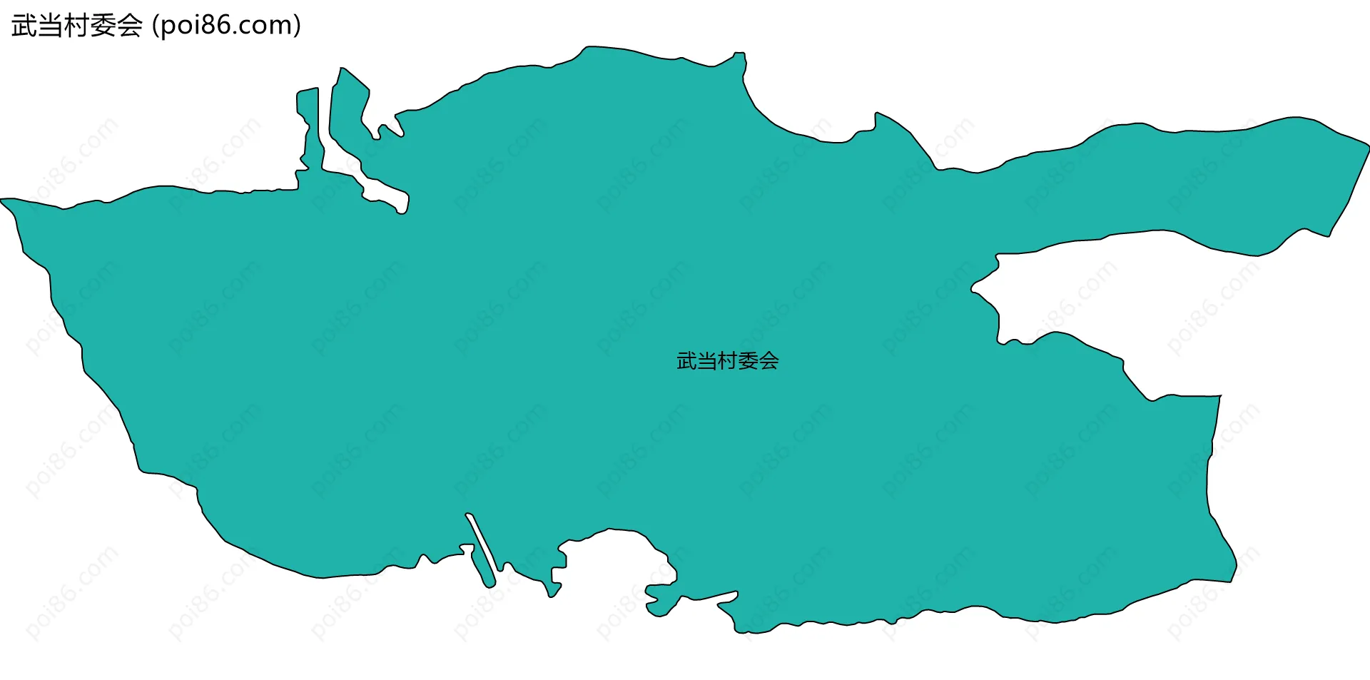 武当村委会边界地图