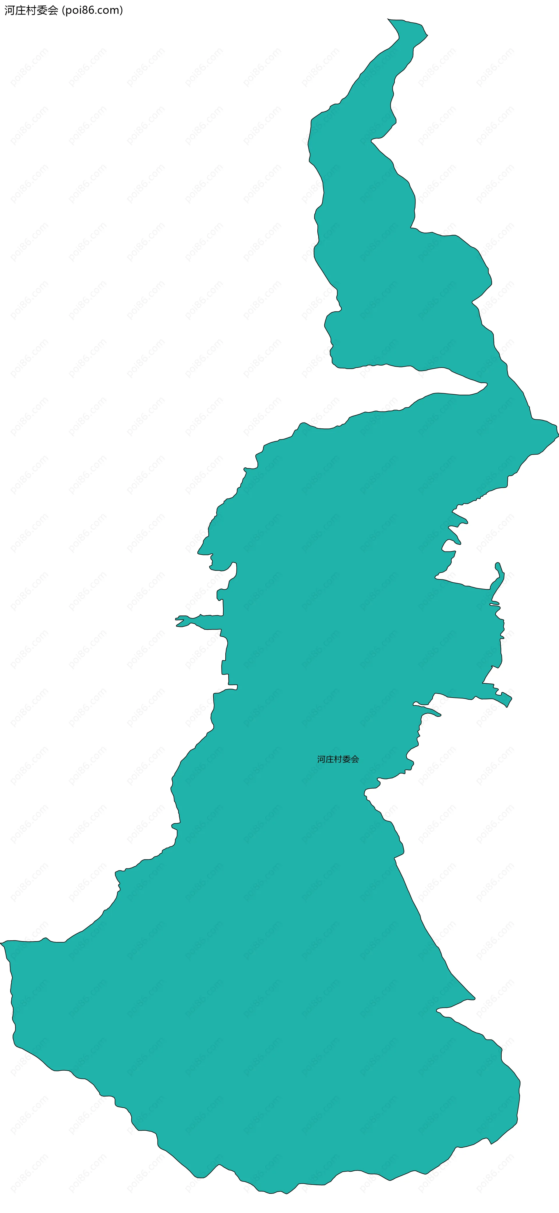 河庄村委会边界地图