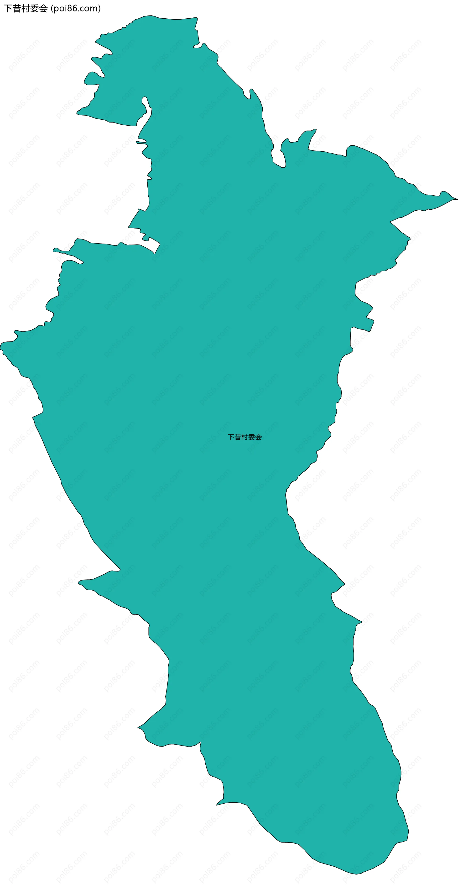 下昔村委会边界地图
